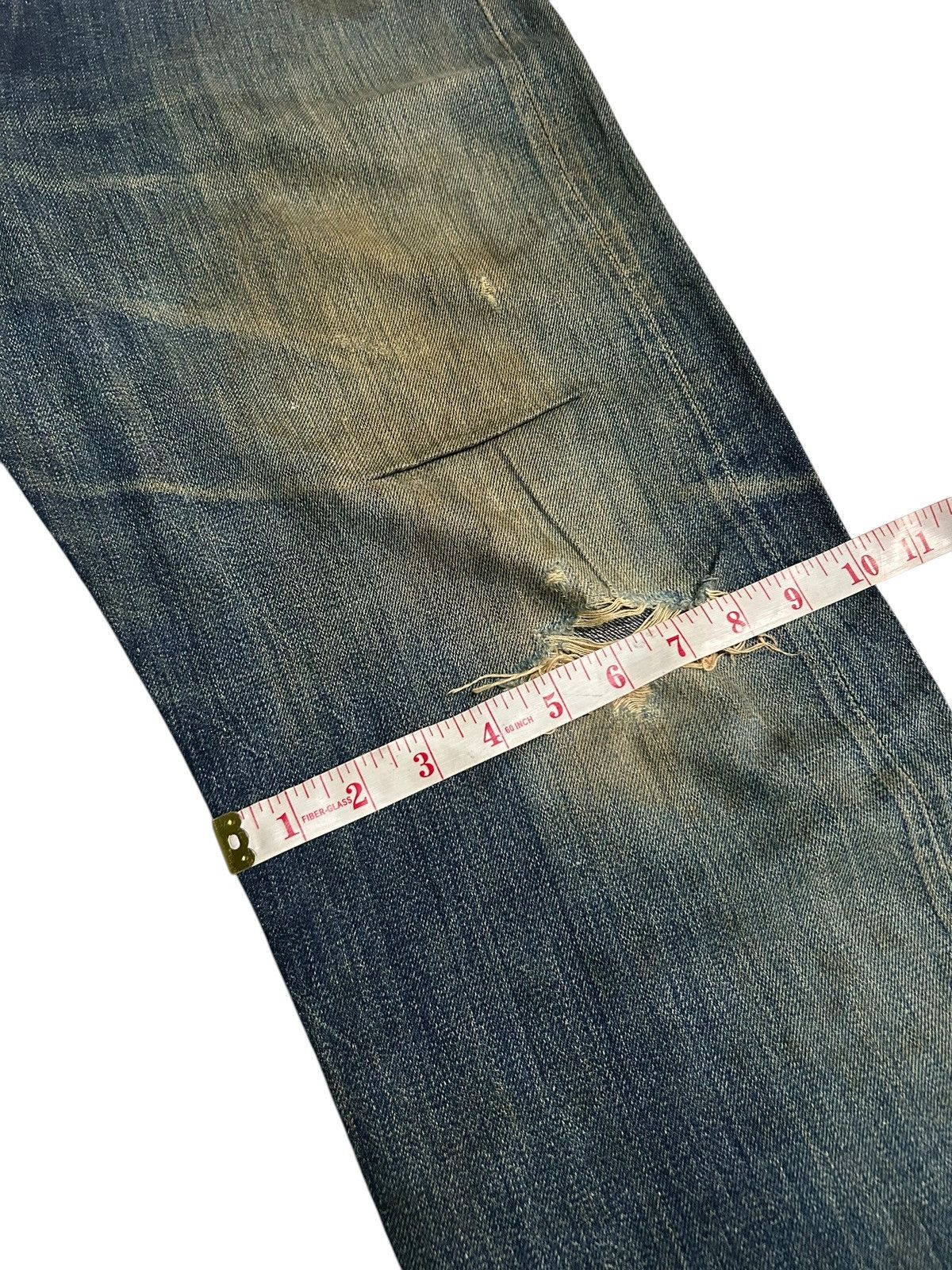 Japanese Brand × Kapital × Vintage JOE McCOY Selvedge Distressed Vtg Denim Jeans Size US 35 - 23 Thumbnail