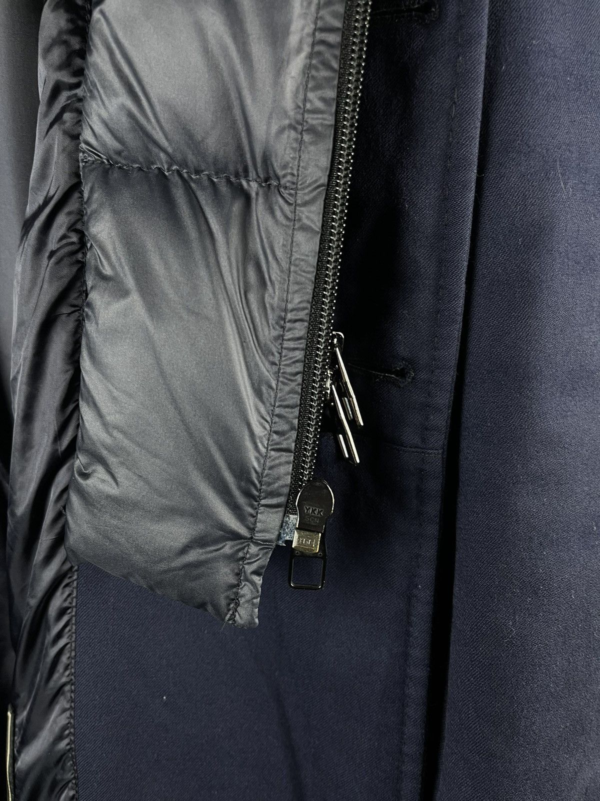 Montecore Montecore Luxury Navy Down Zip Button Quilted Coat Jacket Size US L / EU 52-54 / 3 - 12 Thumbnail