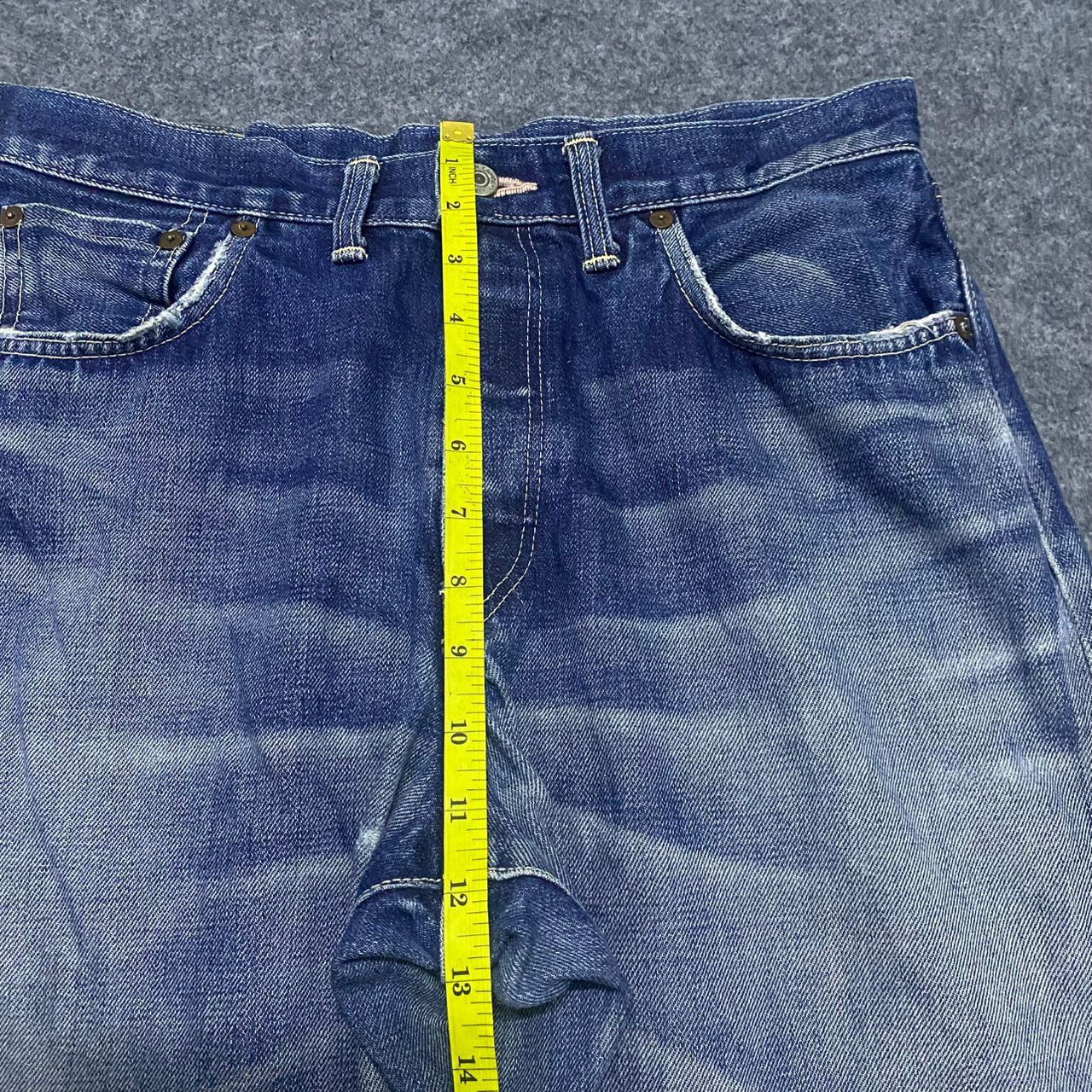 Edwin 💥Vintage Edwin Selvedge Redline Distressed Denim Size US 32 / EU 48 - 8 Thumbnail