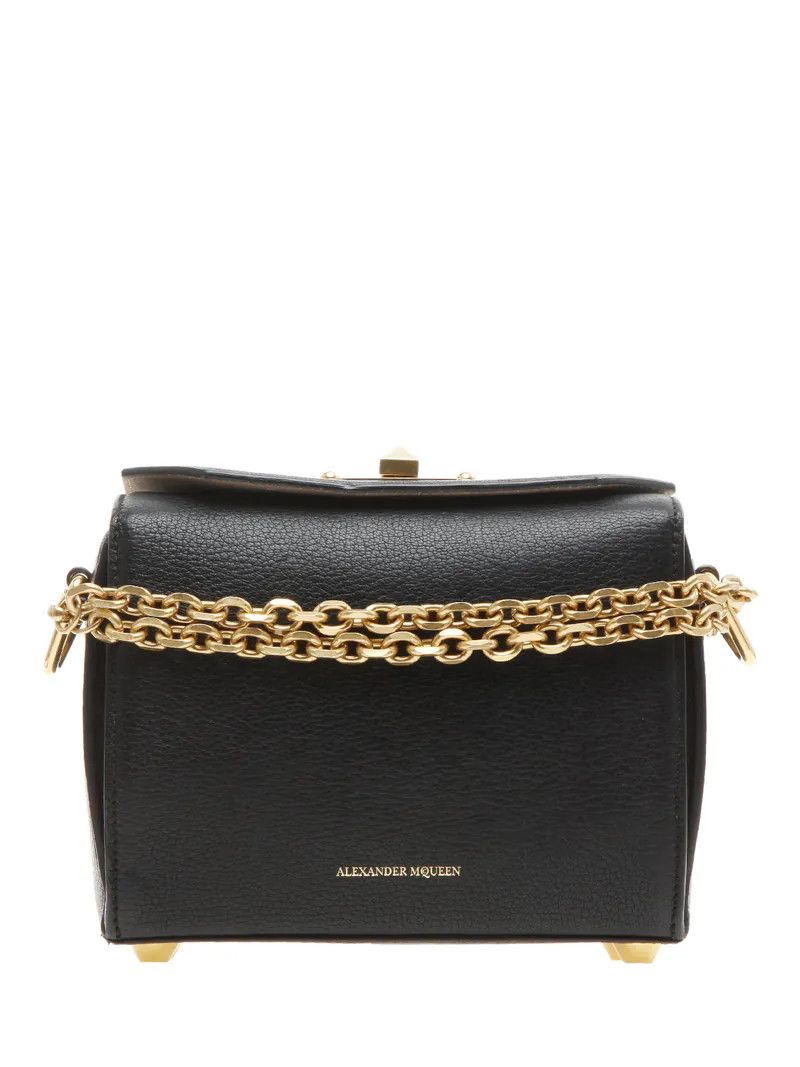 Alexander McQueen o1tko10125 Size: OS / Leather Box Shoulder Bag in Black Size ONE SIZE - 2 Thumbnail