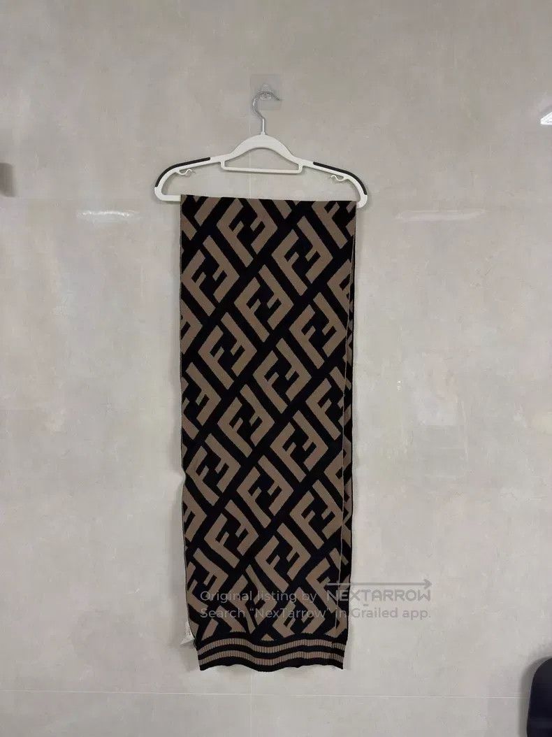 Fendi Fendi size 190x35cm Classic big logo double F monogram scar Size ONE SIZE - 1 Thumbnail