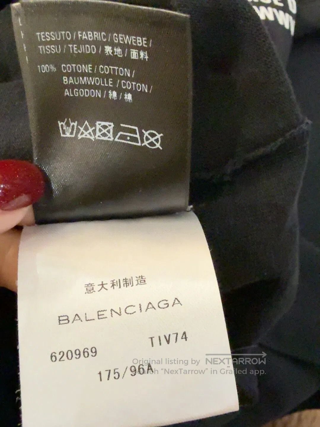 Balenciaga balenciaga crew short sleeve t-shirt. Size US M / EU 48-50 / 2 - 4 Thumbnail
