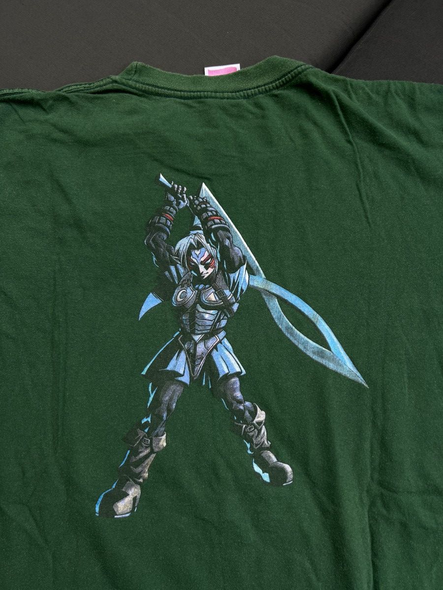 image of Nintendo x Vintage 90's Zelda Majoras Mask Link Fierce Deity T Shirt in Green, Men's (Size Medium)
