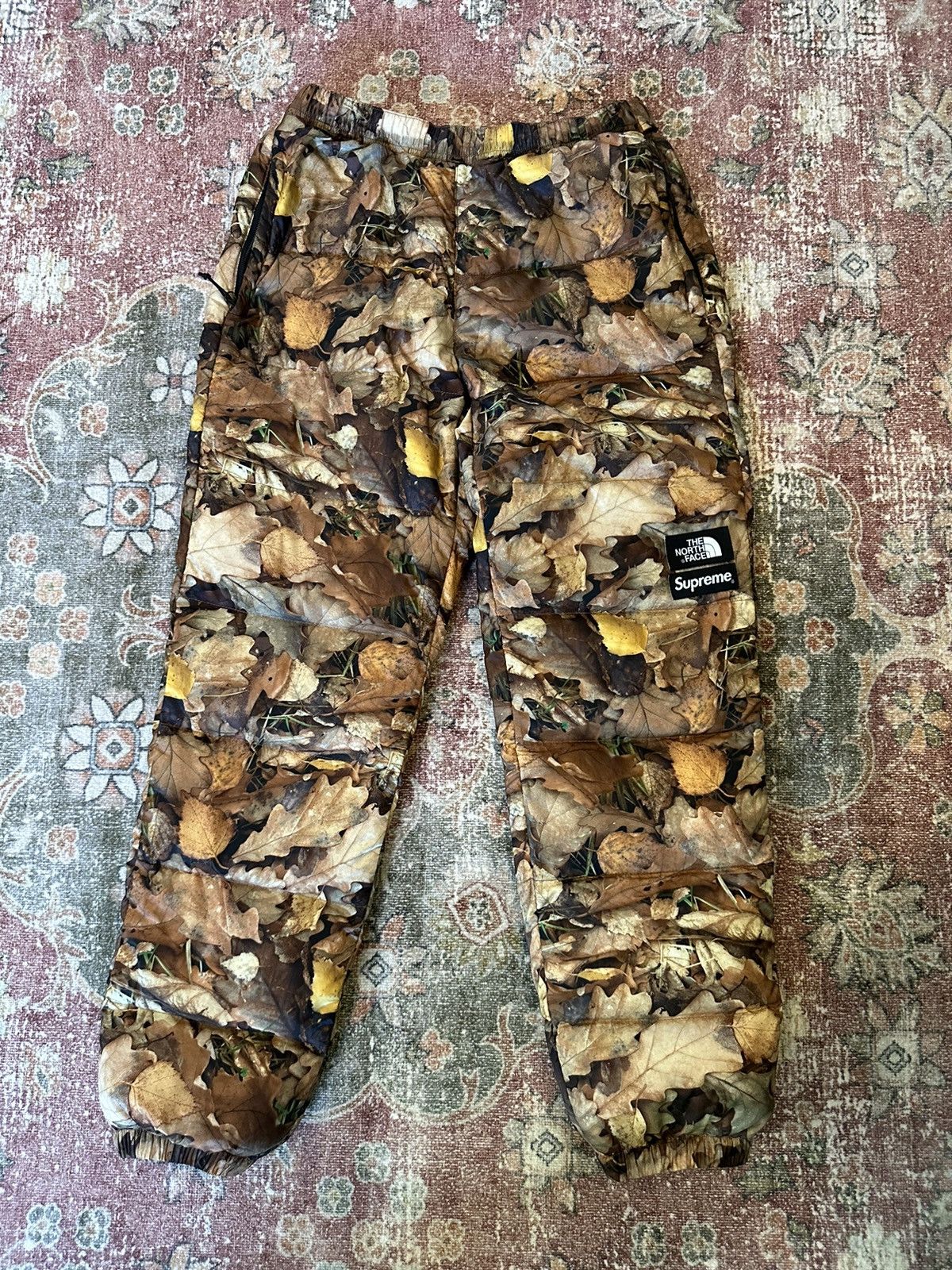 Supreme Supreme FW16 TNF Nuptse Leaves Camo Pants | Grailed