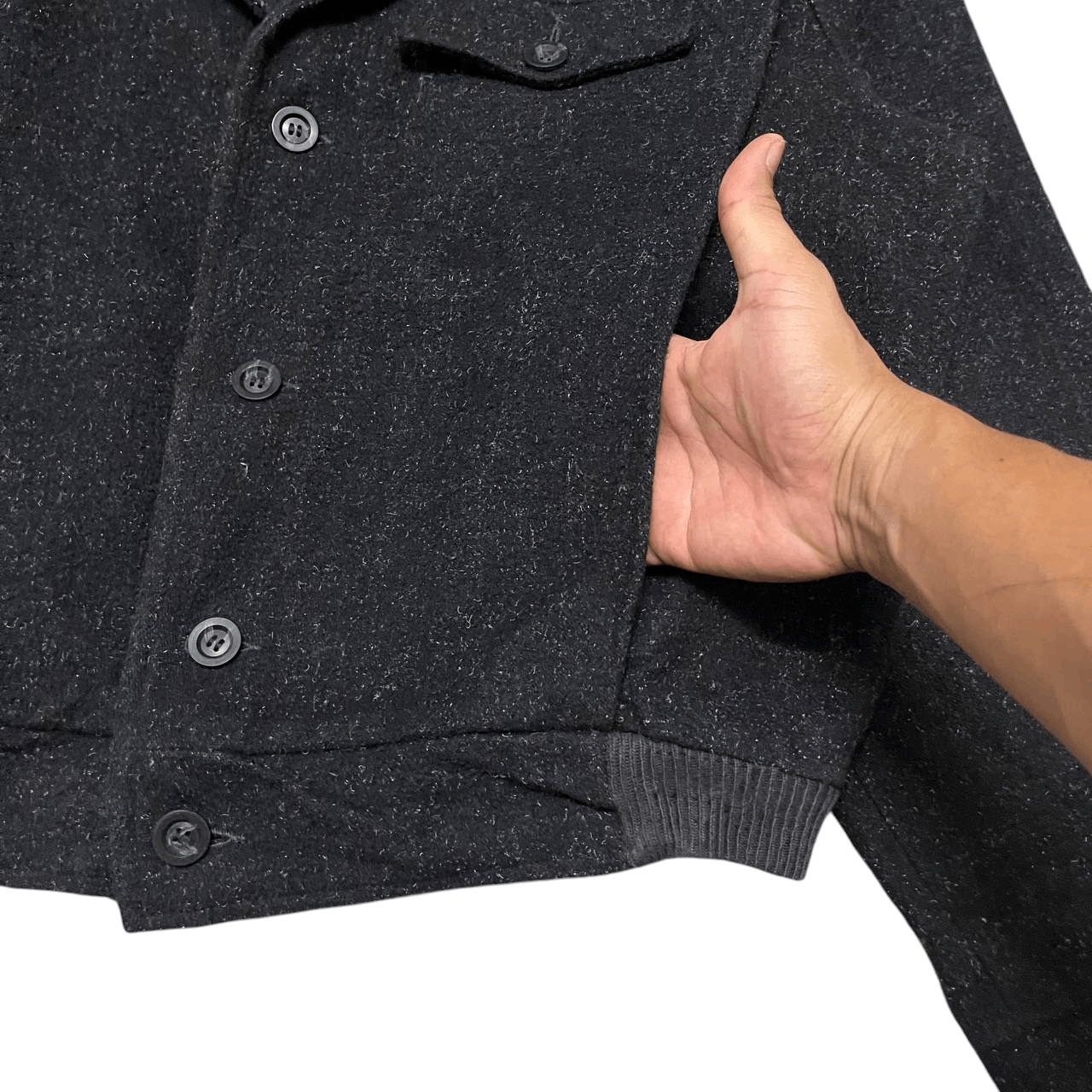 Issey Miyake Vintage Issey Miyake Inspired Bomber Style Jacket Wool Size US L / EU 52-54 / 3 - 6 Thumbnail