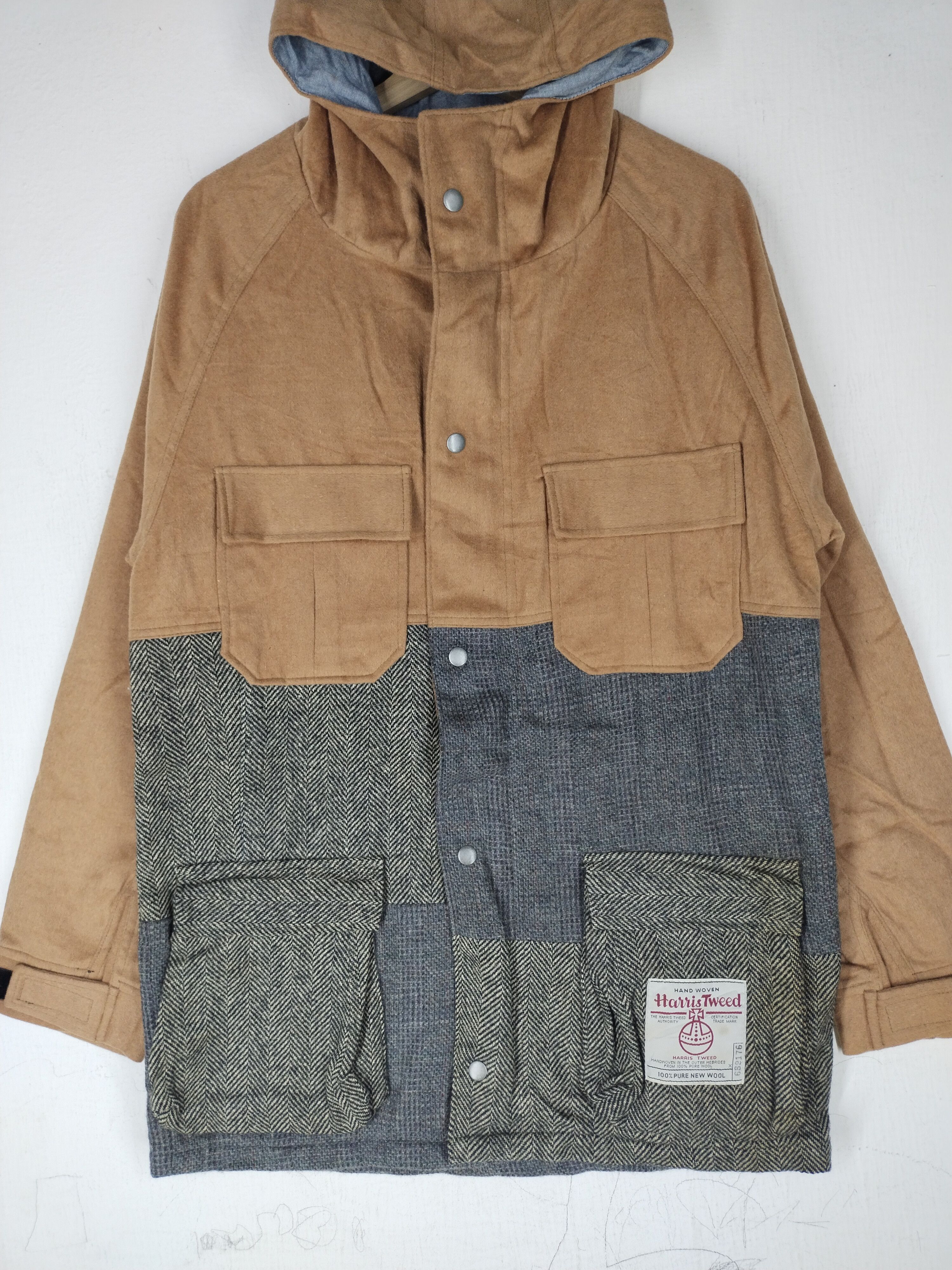 Harris Tweed × If Six Was Nine × Vintage Harris Tweed KMK Pure New Wool Hoodie Jacket Size US M / EU 48-50 / 2 - 2 Thumbnail