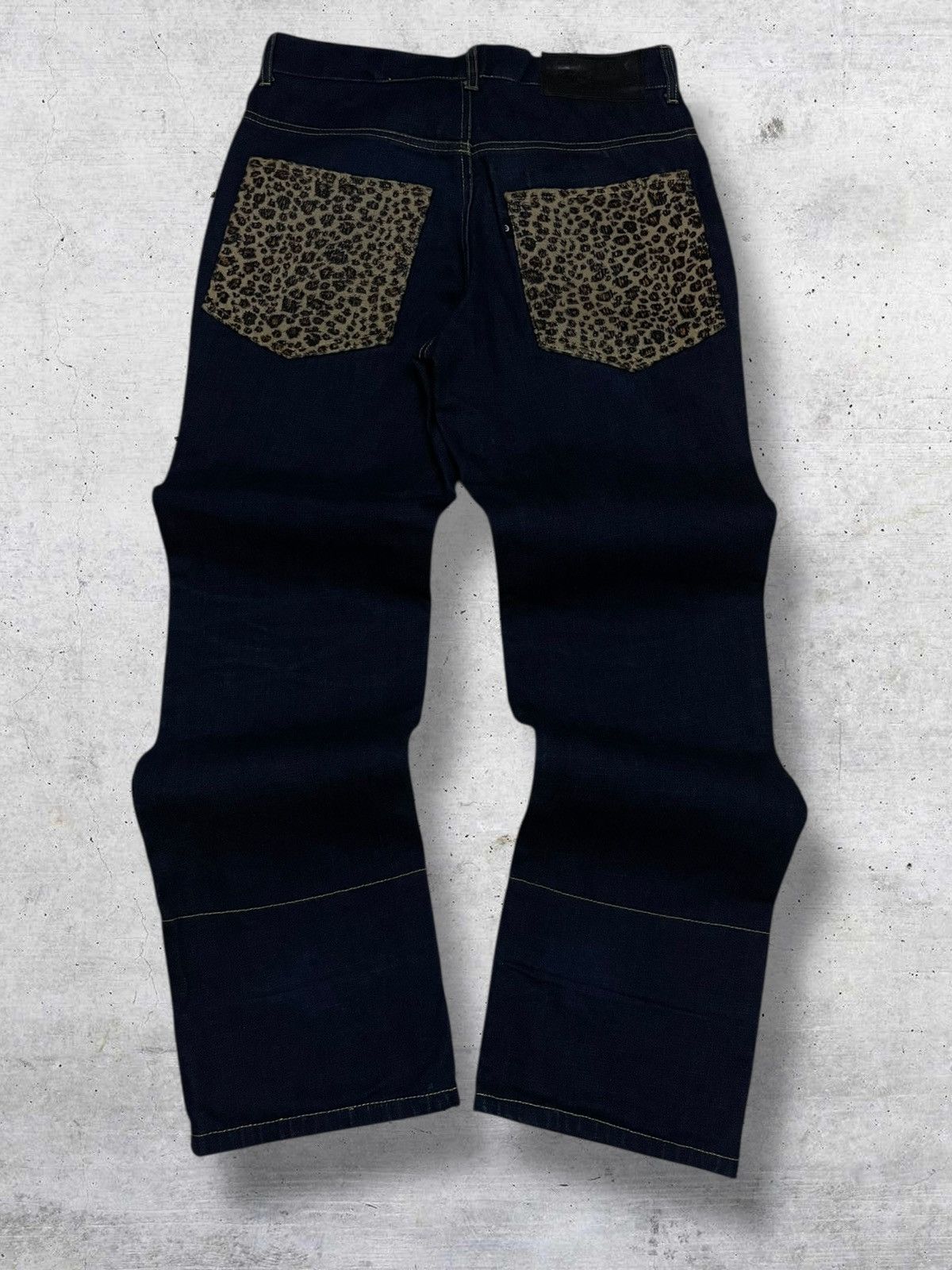 Hysteric Glamour VINTAGE ILLS GARMENTS 90S JAPAN DESIGNER LEOPARD BLEND DENIM Size US 32 / EU 48 - 9 Thumbnail