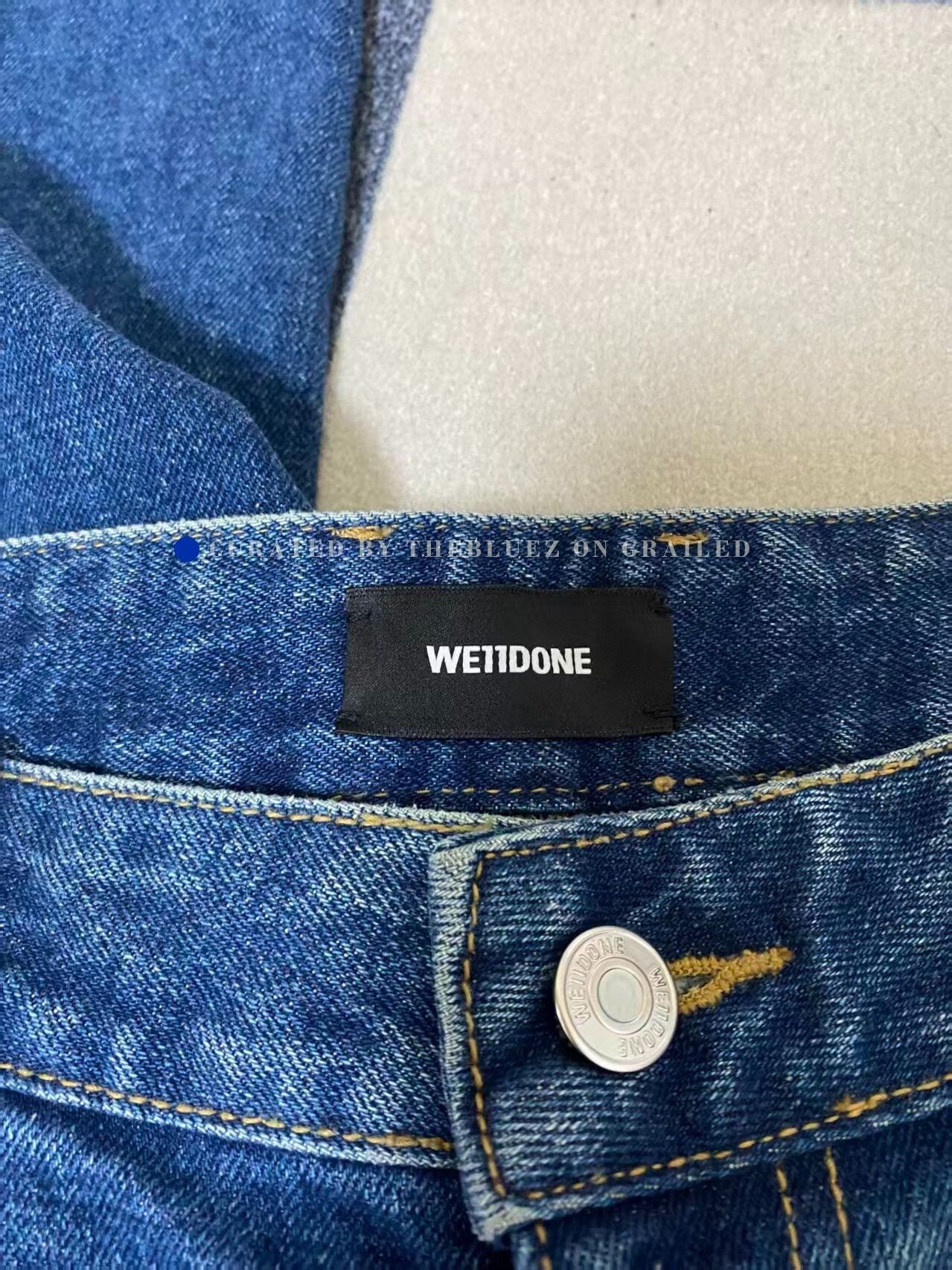 WE11DONE we11done Layered Spliced Straight Jeans Size US 30 / EU 46 - 3 Thumbnail