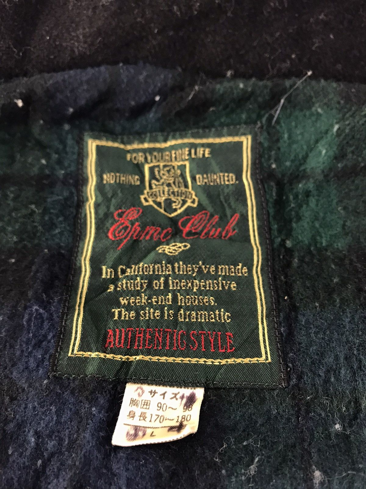 Japanese Brand 90s Sync EPMC Club Padded Jacket Double Pocket Checked Inner Size US L / EU 52-54 / 3 - 6 Thumbnail