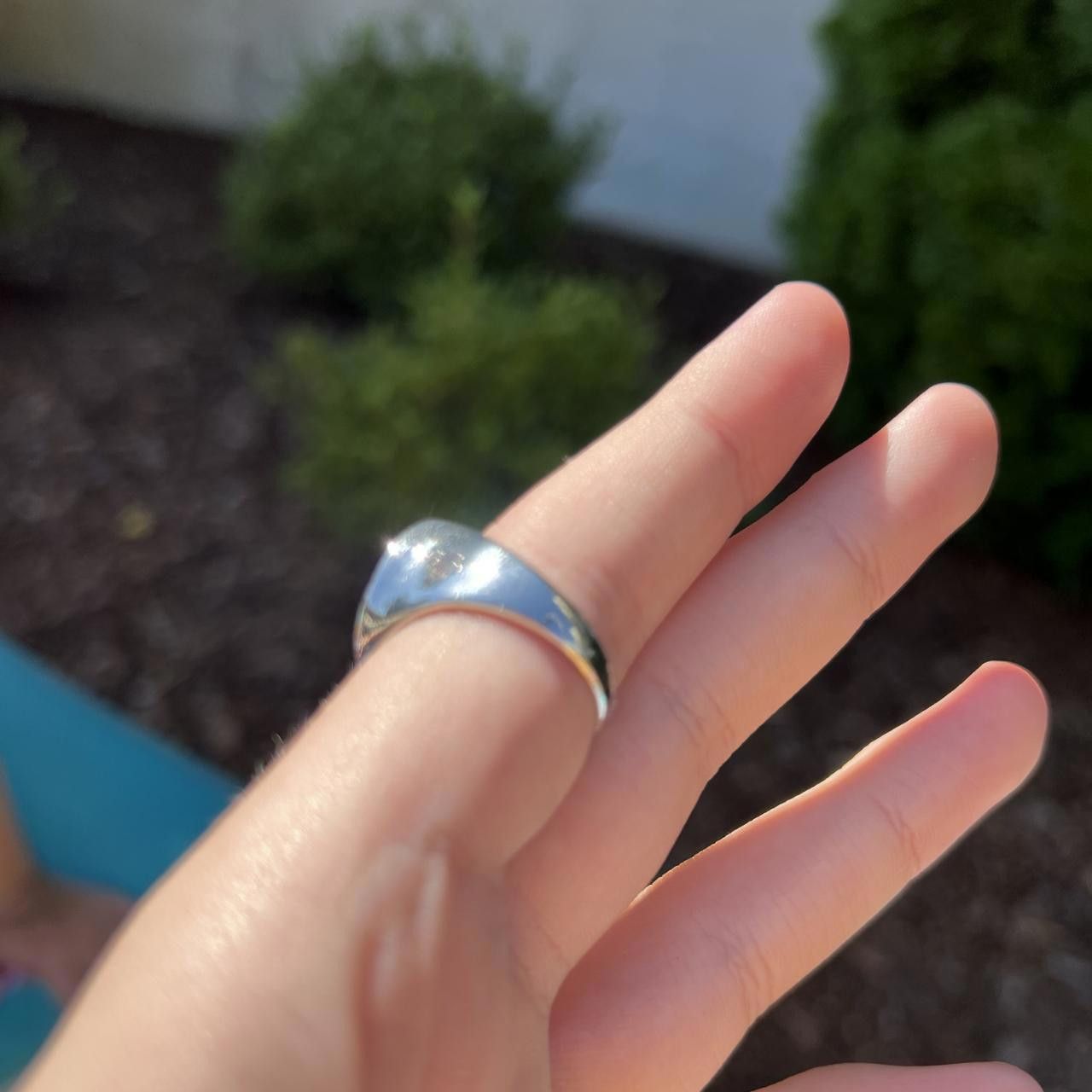Jewelry Silver Smiley Ring SZ 8 Size ONE SIZE - 3 Thumbnail