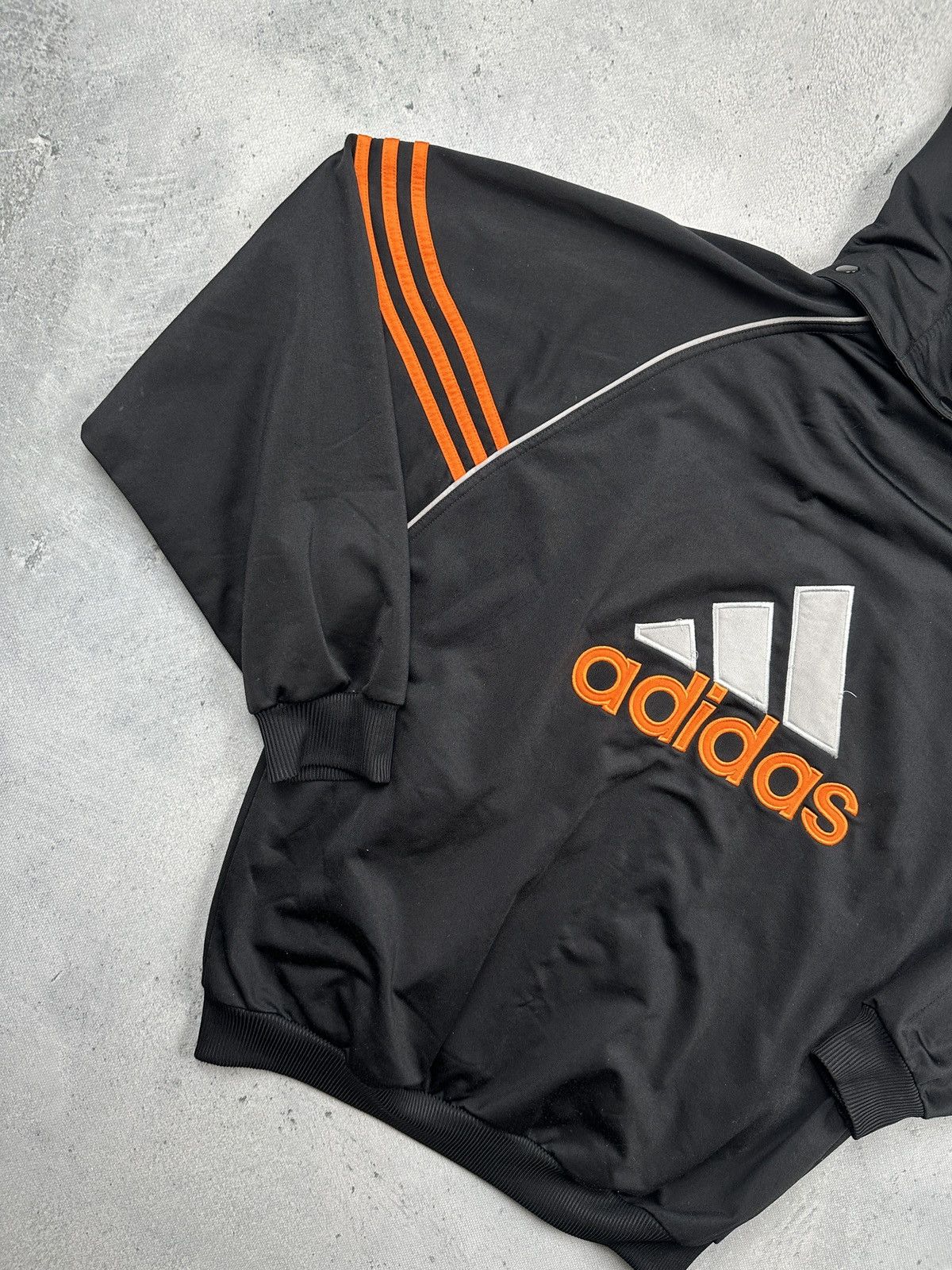Adidas Vintage Y2K Adidas Hooded Track Jacket Stripes Oversized Fit Size US XL / EU 56 / 4 - 11 Thumbnail