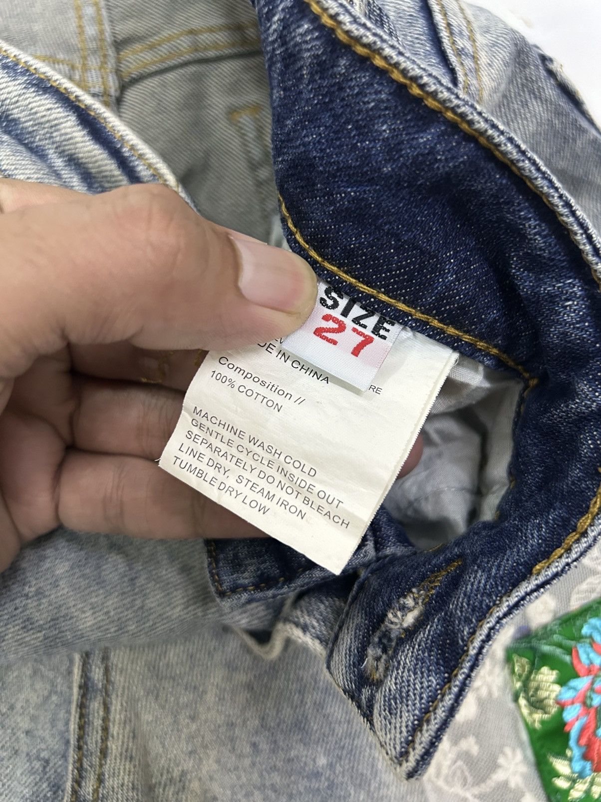 Japanese Brand × Vintage Vintage Japanese Denim Mad Punk Patches Jeans Size US 28 / EU 44 - 9 Thumbnail