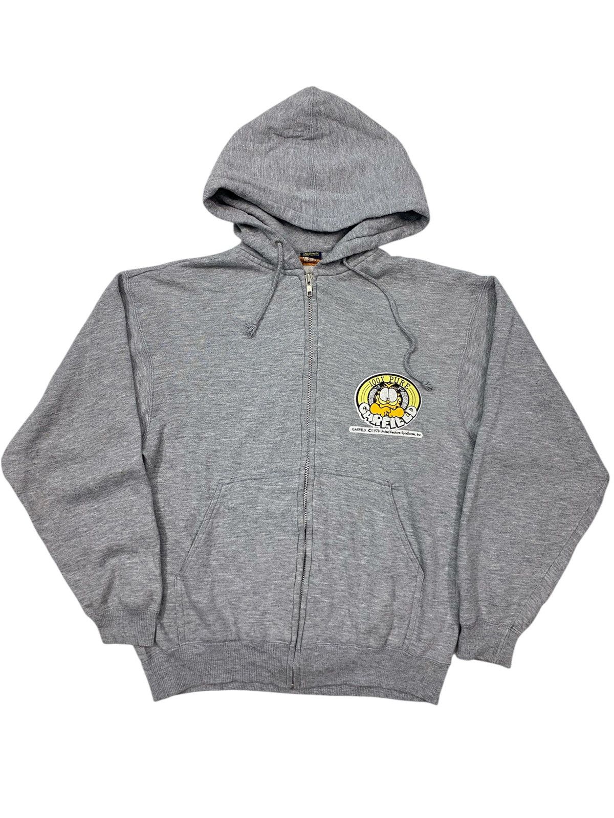 Vintage Vintage 80s GARFIELD real skate hoodie zip up Size US M / EU 48-50 / 2 - 3 Thumbnail