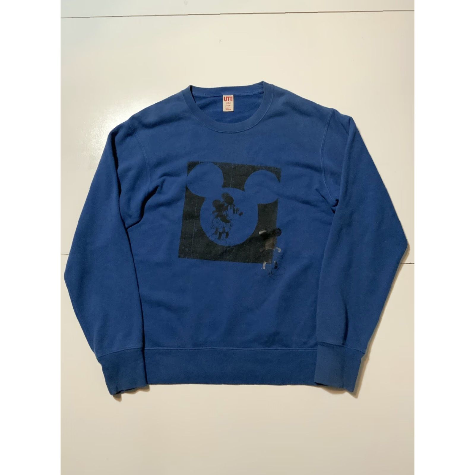 Uniqlo VINTAGE UT Uniqlo X Kate Gibb X Disney Mickey Mouse Blue Graphic Crewneck Sweatshirt MD Size US M / EU 48-50 / 2 - 2 Thumbnail