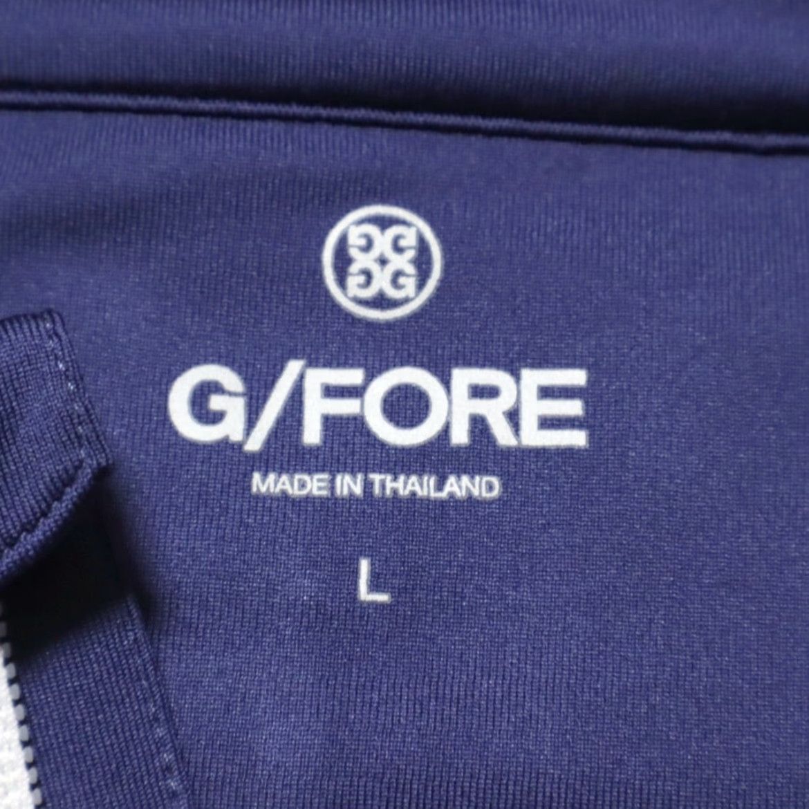 G/FORE G/Fore Offset Stripe 1/4 Zip Pullover Colorblock Blue Shirt L Mens Size US L / EU 52-54 / 3 - 5 Thumbnail