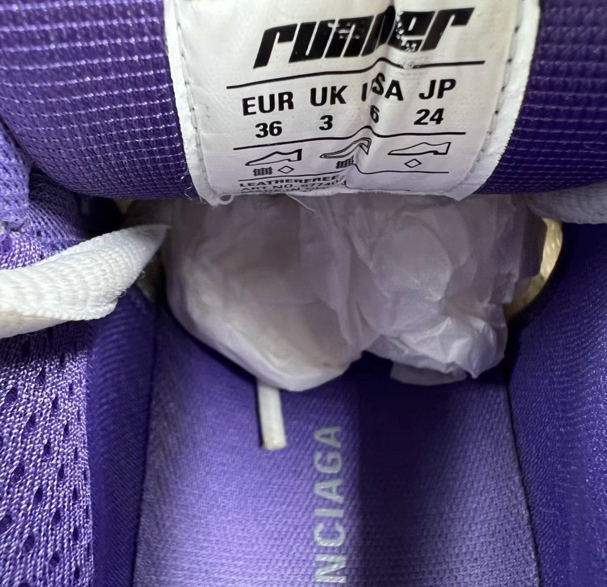 Balenciaga Balenciaga Runner White & Purple Vintage Sneakers J41 Size US 6 / IT 36 - 5 Thumbnail