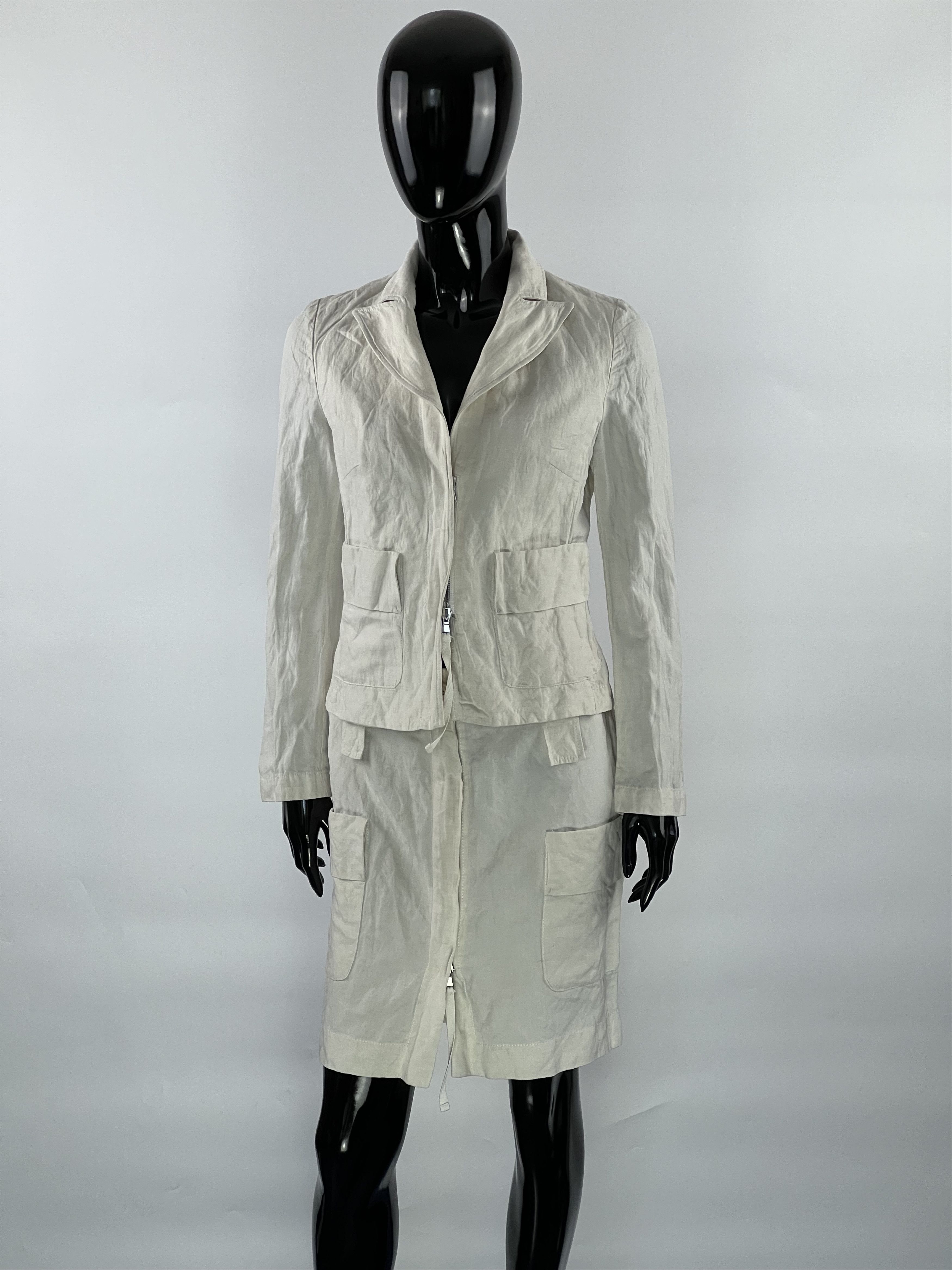 Other Carla G. Rare Cotton Linen Skirt Suit Size IT 40/42 US 6/8 Size S / US 4 / IT 40 - 1 Thumbnail