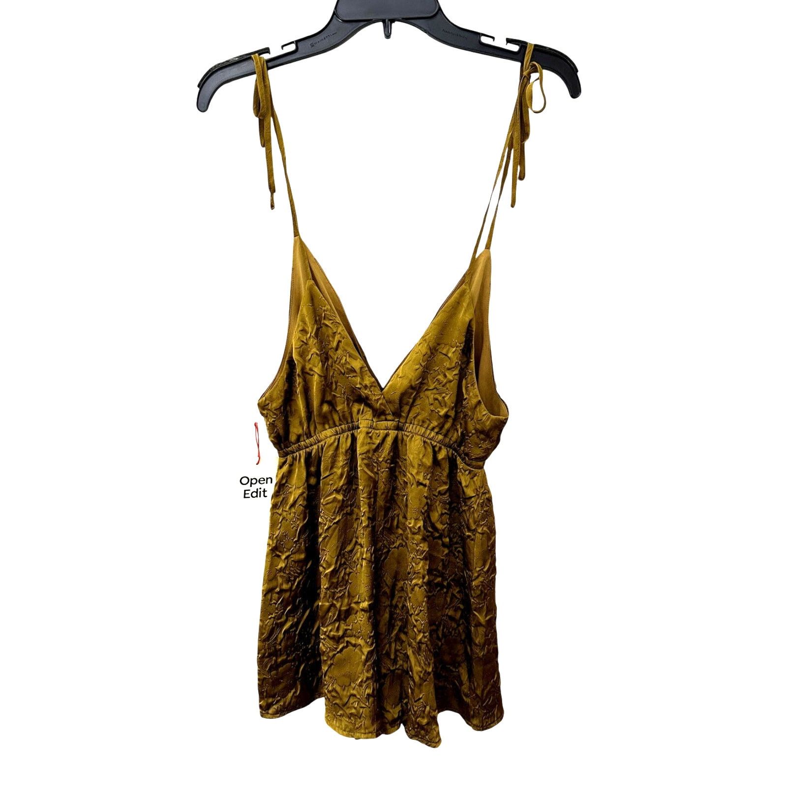 Other Open Edit Romper Surplice V-Neckline Brown Bronze XS NWT Size 32" / US 10 / IT 46 - 6 Thumbnail