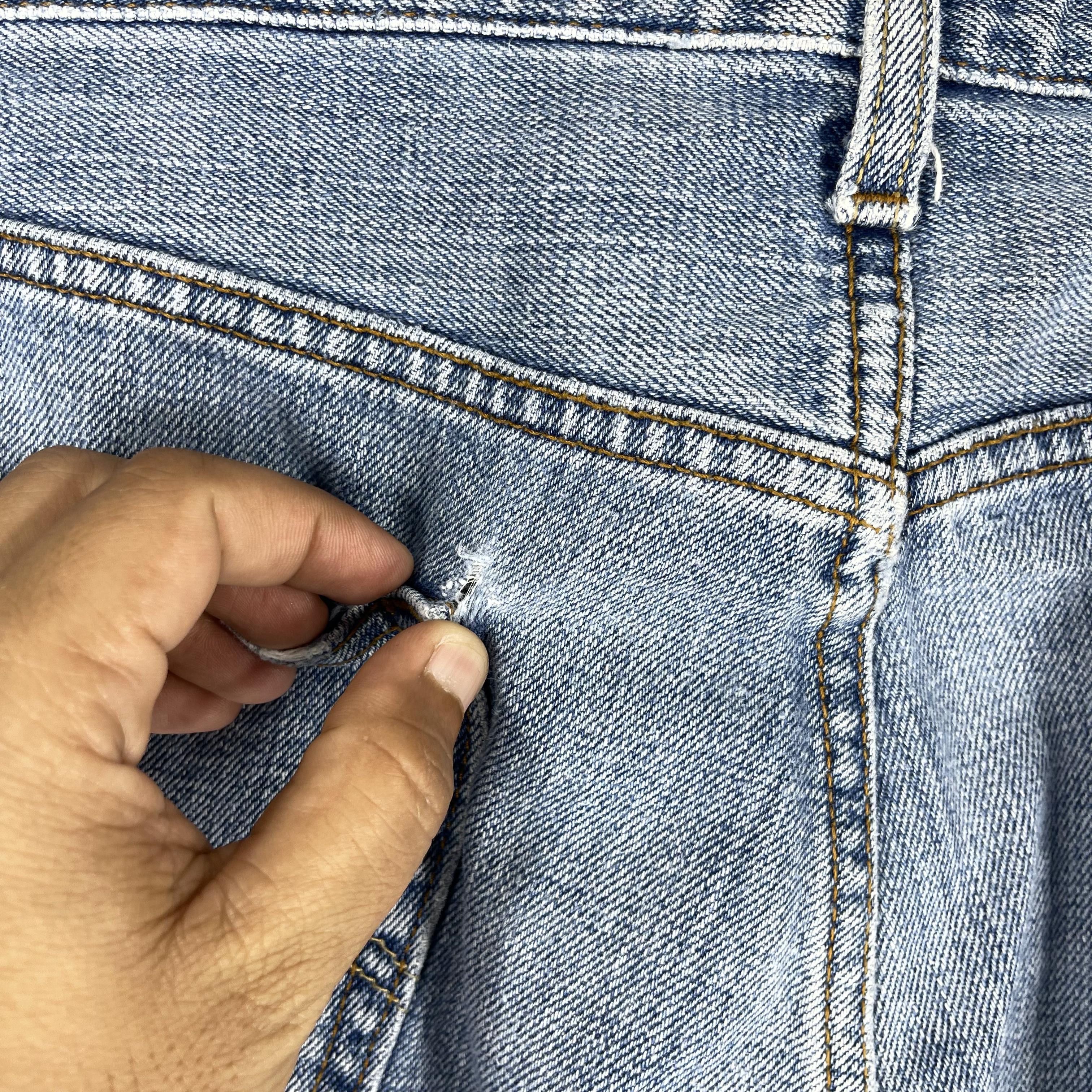 Levi's × Vintage W35 L29 Vintage Levis 529 Low Rise Straight Distressed Jeans Size US 35 - 9 Thumbnail