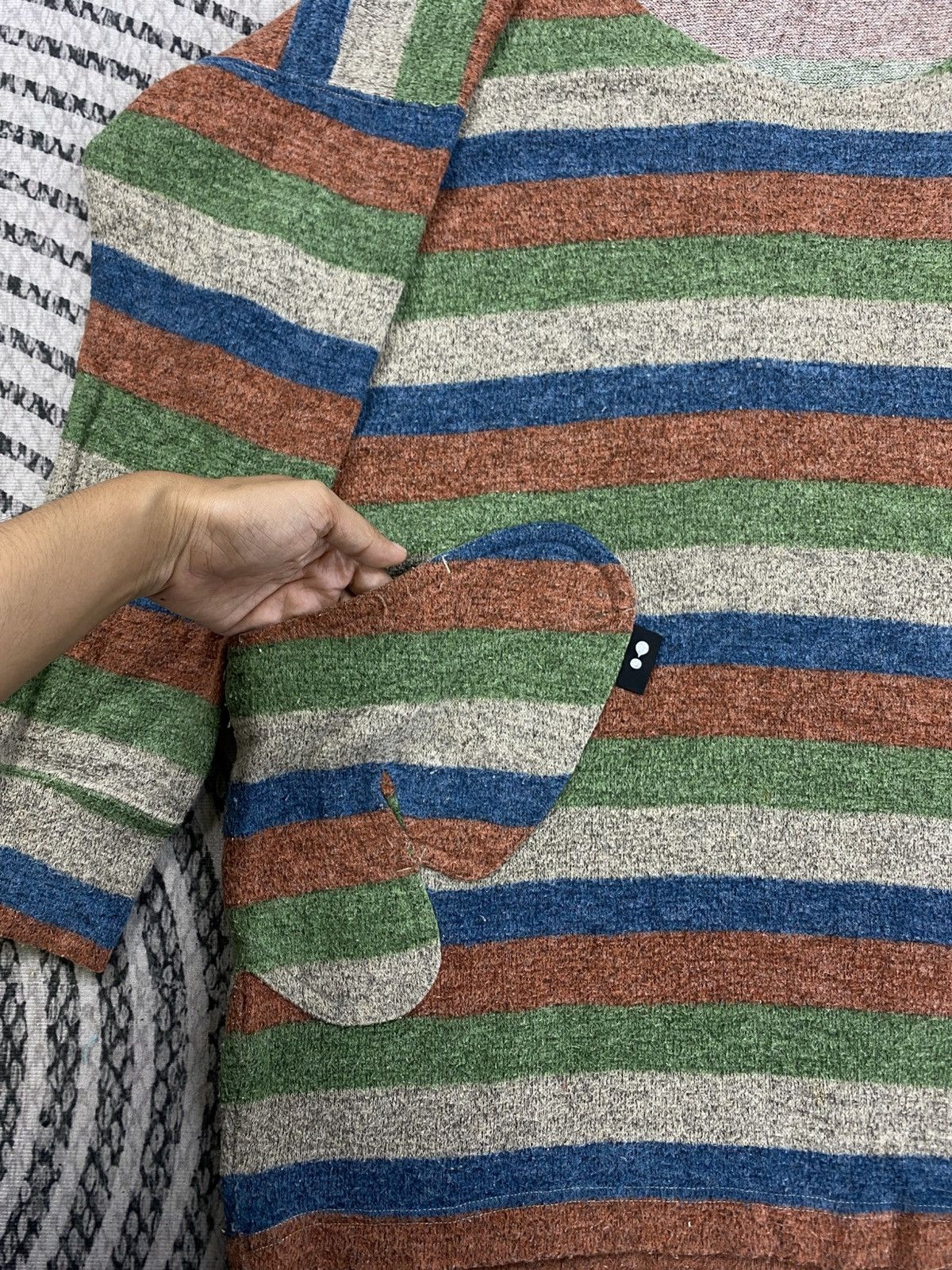 mercibeaucoup Vtg Mercibeaucoup By Issey Miyake Striped Longsleeve Shirt Size L / US 10 / IT 46 - 5 Thumbnail