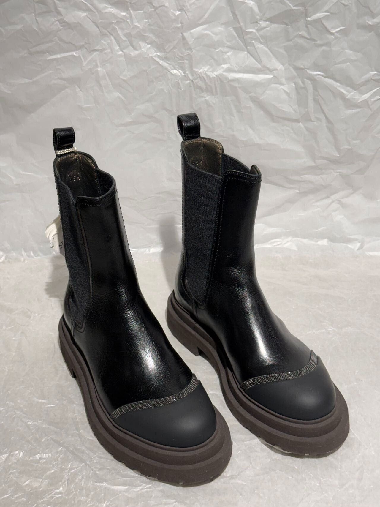 Brunello Cucinelli Brunello Cucinelli Women's Chelsea Boots Size US 4.5 / IT 34.5 - 1 Thumbnail