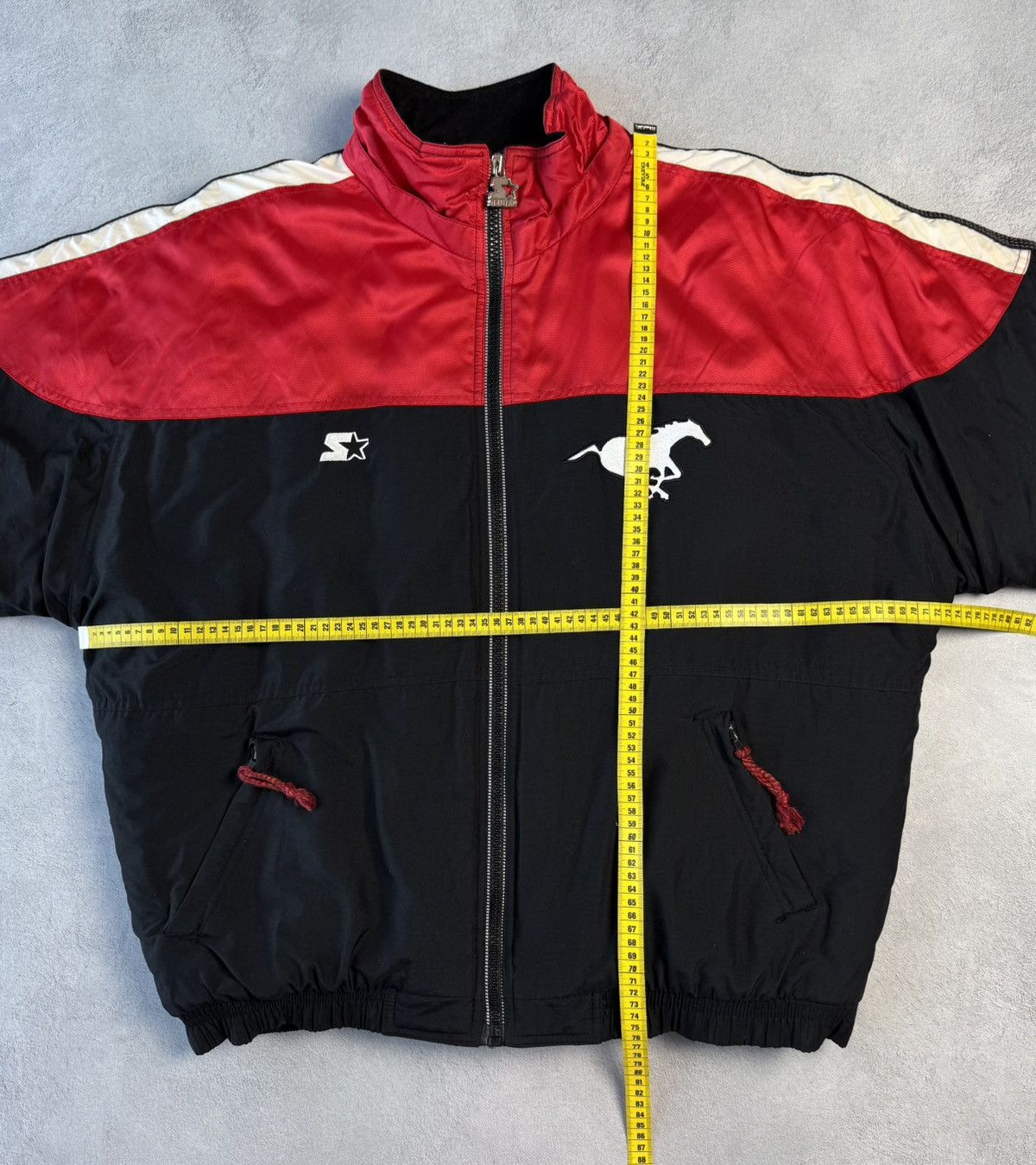 Starter Calgary Stampeders Vintage 90s Football Bomber Jacket Size US L / EU 52-54 / 3 - 18 Thumbnail