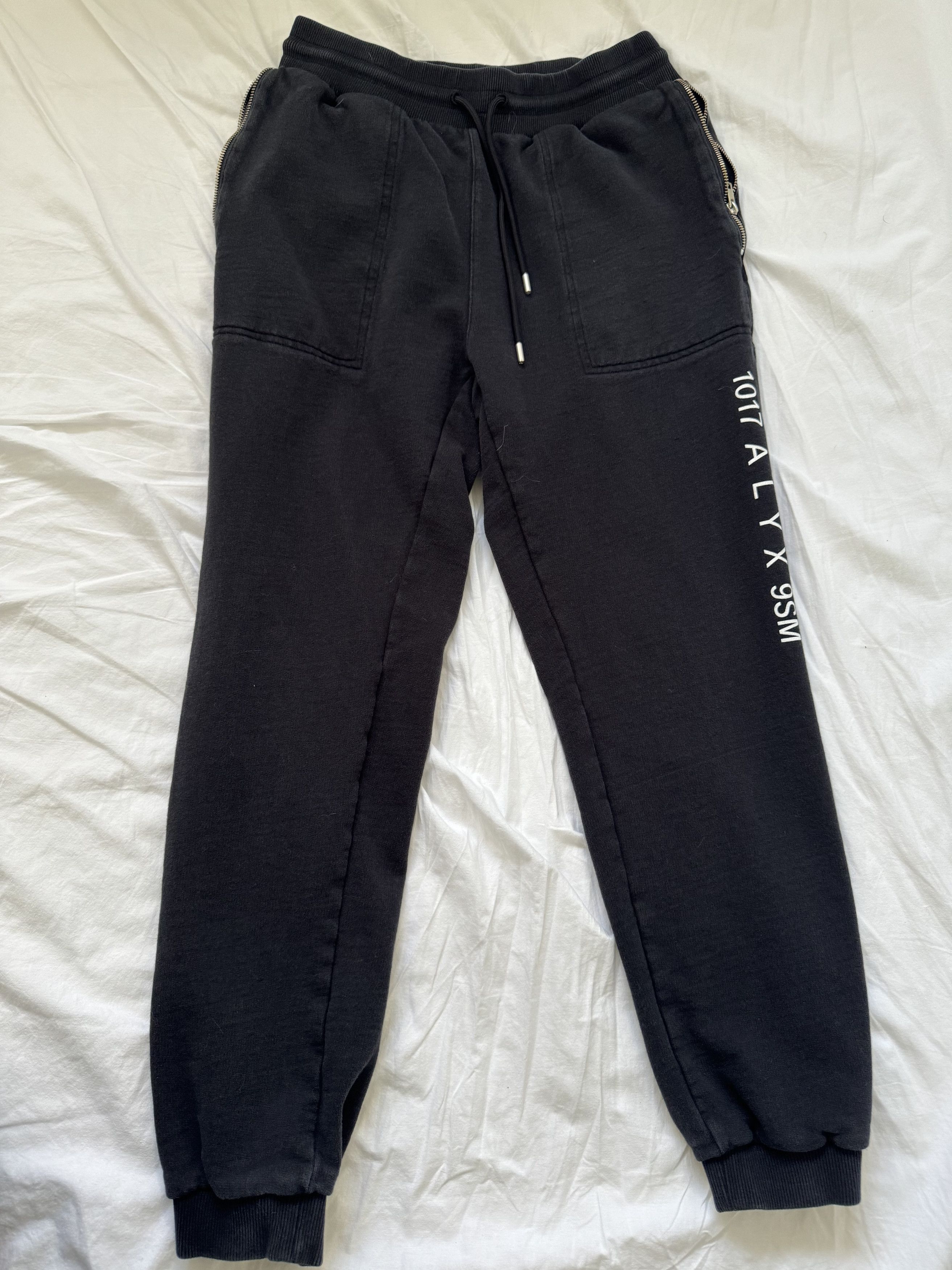image of 1017 Alyx 9Sm Visual Black Logo Sweatpants, Men's (Size 32)