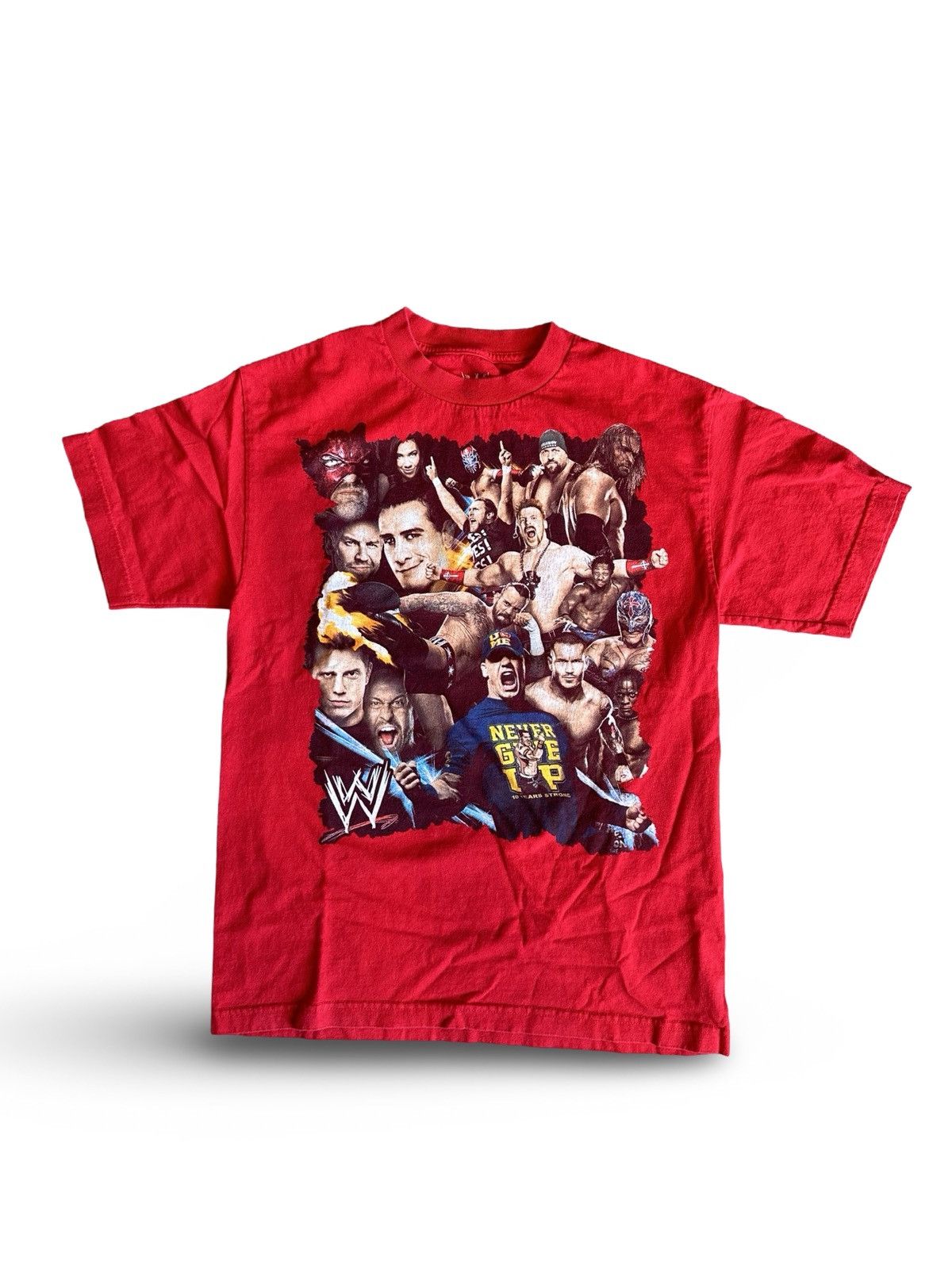 Vintage × WWE 2000 WWF red cotton t-shirt Size US M / EU 48-50 / 2 - 1 Thumbnail