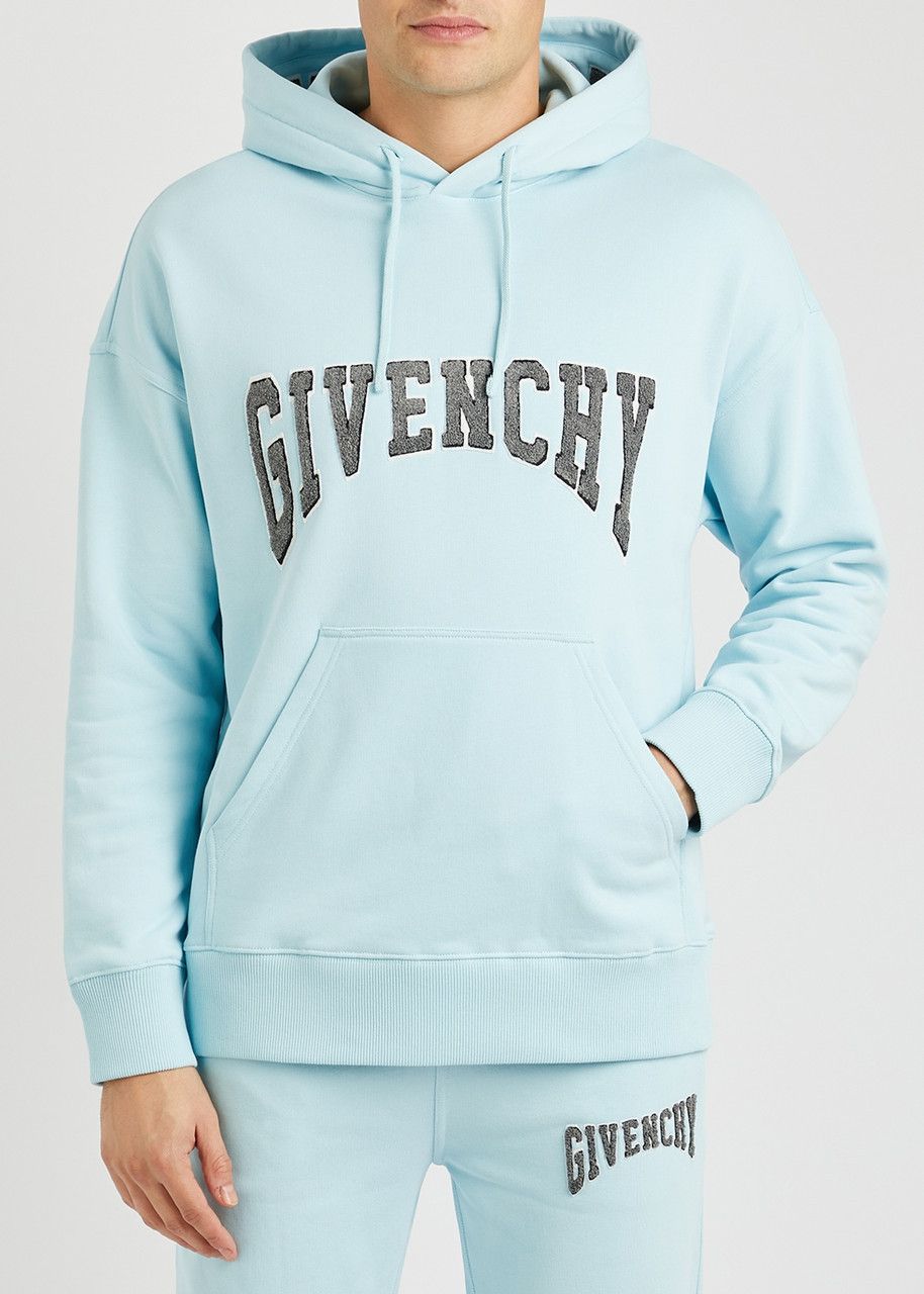Givenchy Baby Blue Embroidered College Logo Hoodie Size US S / EU 44-46 / 1 - 2 Thumbnail