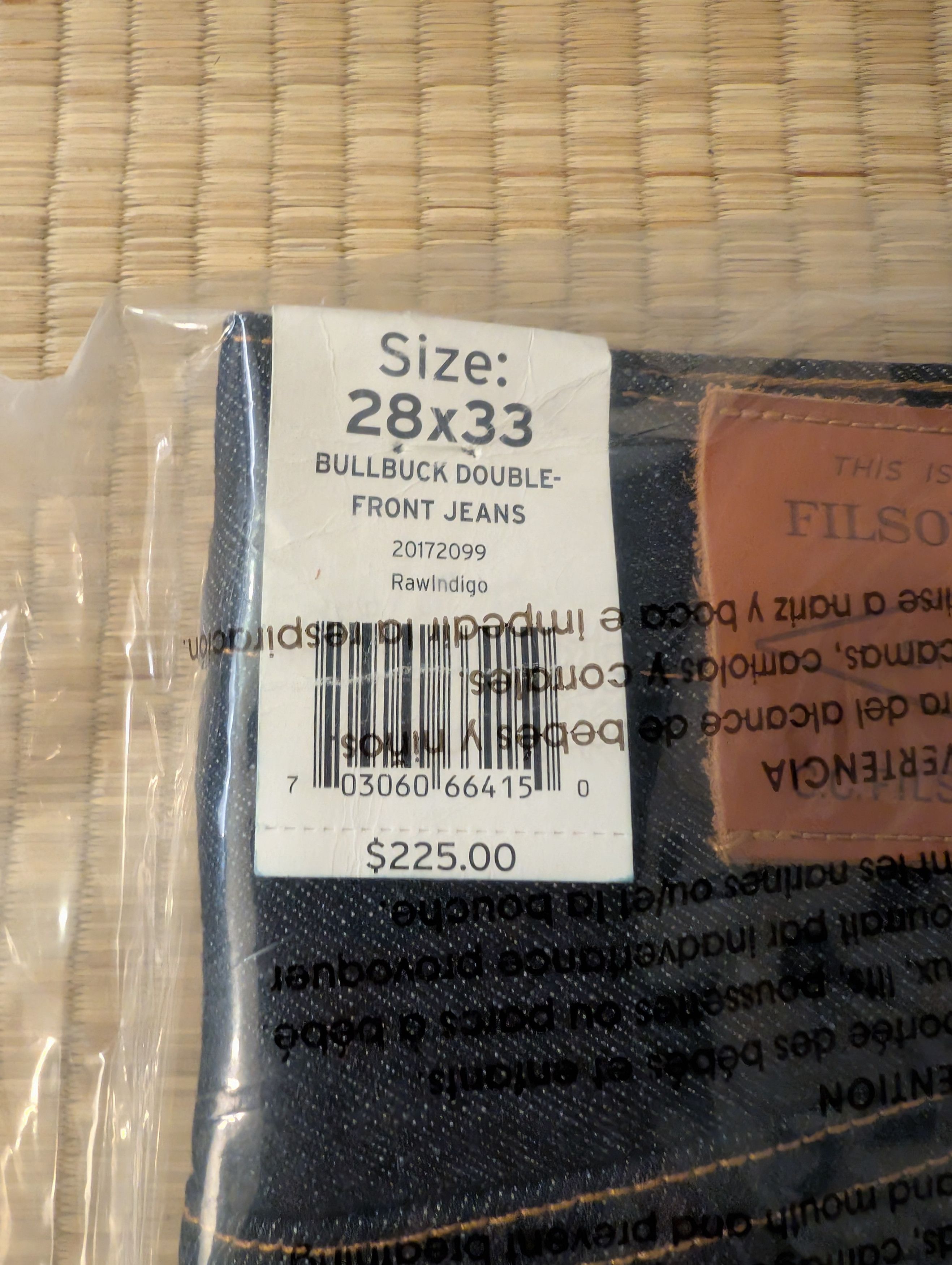 Filson NWT Filson Bullbuck Double Front Jeans Raw Made in USA Size US 28 / EU 44 - 3 Thumbnail