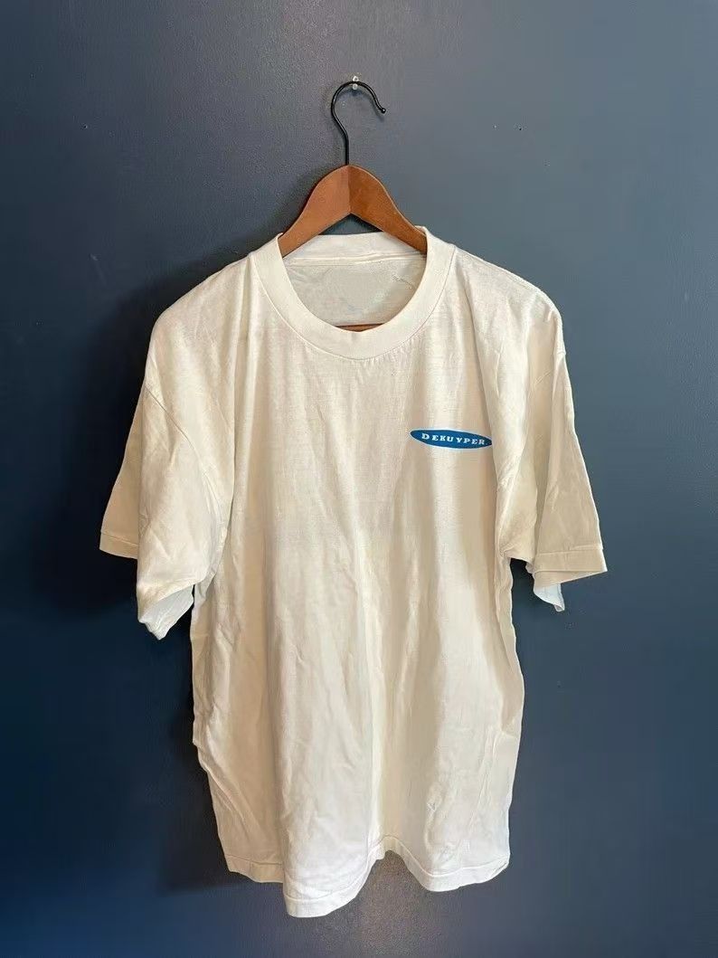 Vintage White Washed Vintage Cow Print Cotton T-Shirt Size US M / EU 48-50 / 2 - 2 Thumbnail