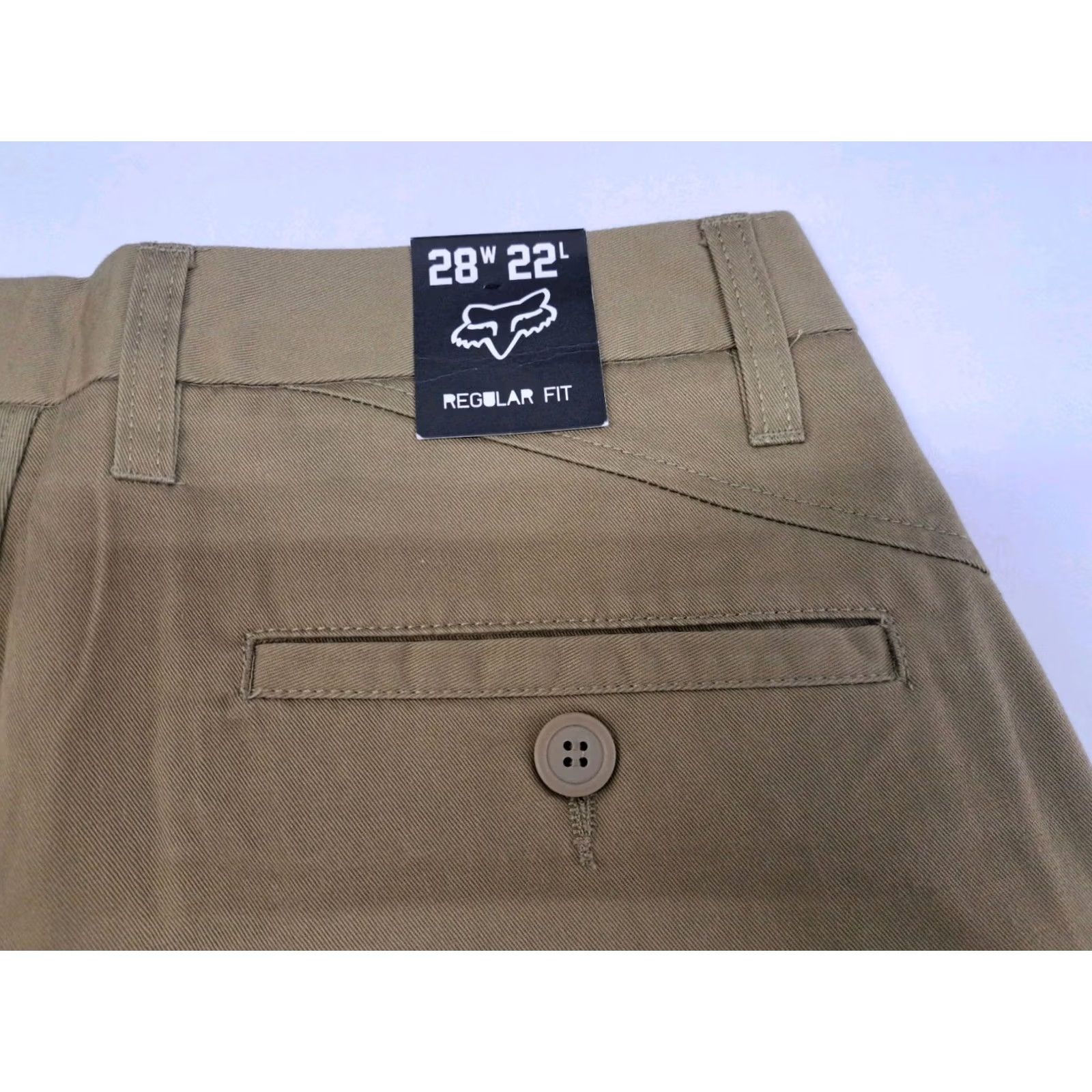 Vintage Fox Essex Chino Regular Fit Shorts Mens Khaki 28W/22L NWT Size US 28 / EU 44 - 5 Thumbnail
