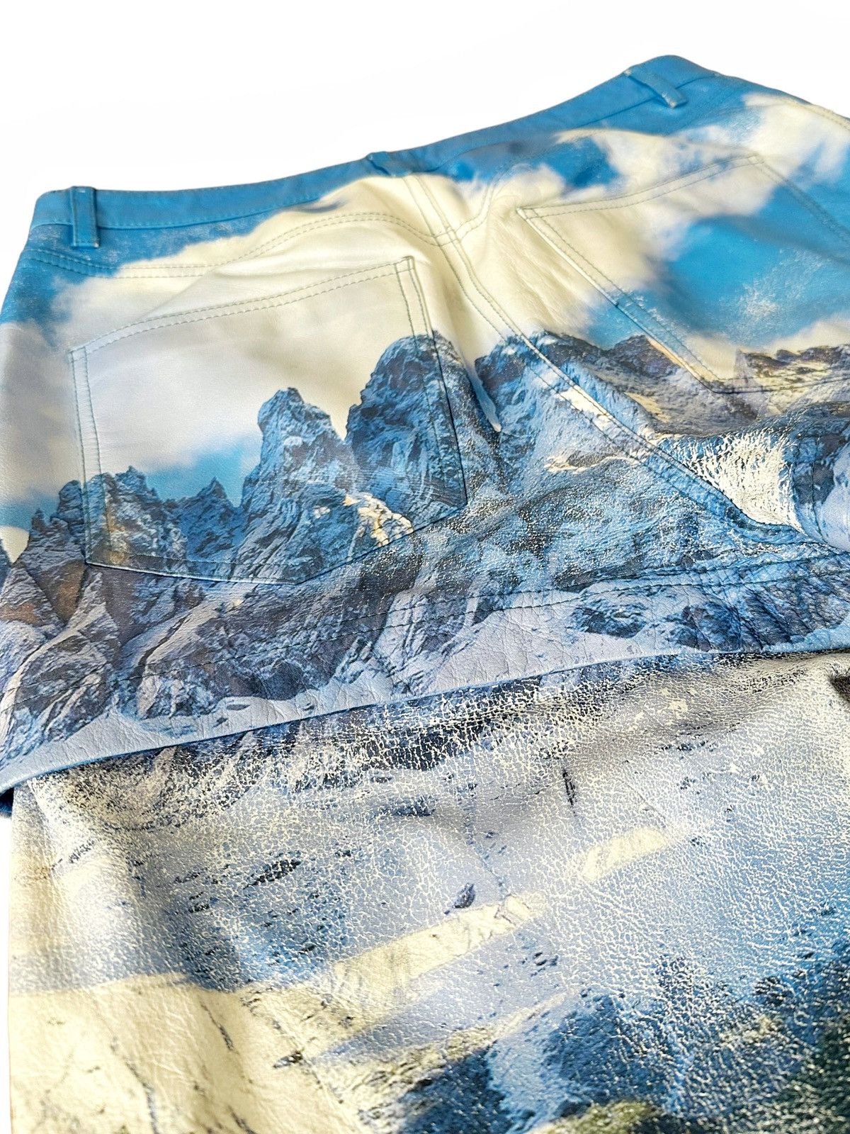 Balenciaga GRAIL 2018 Convertible Painted Calfskin Mountain Pants Size US 32 / EU 48 - 5 Thumbnail