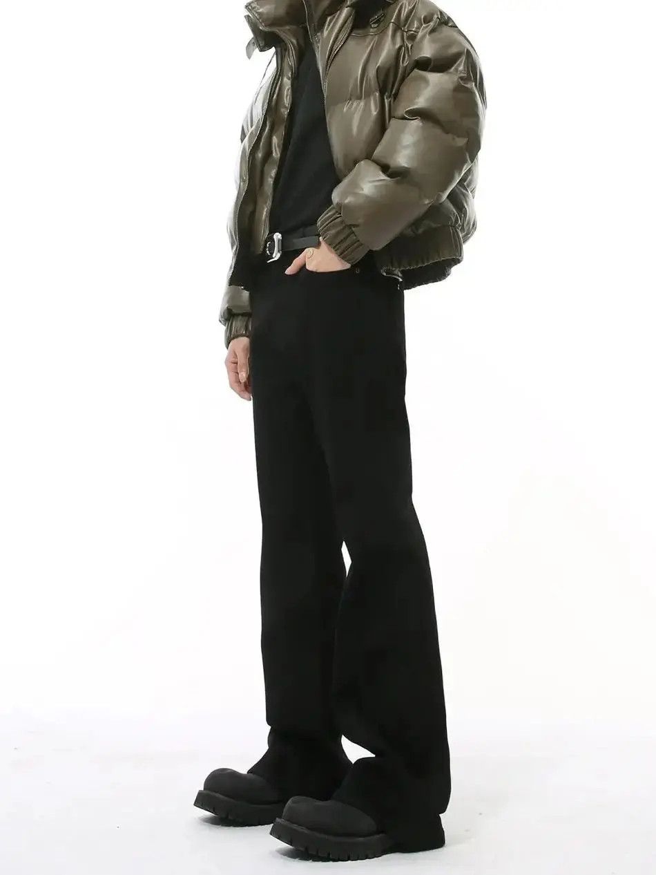 Japanese Brand Retro high street solid color micro flared jeans Size US 32 / EU 48 - 2 Thumbnail