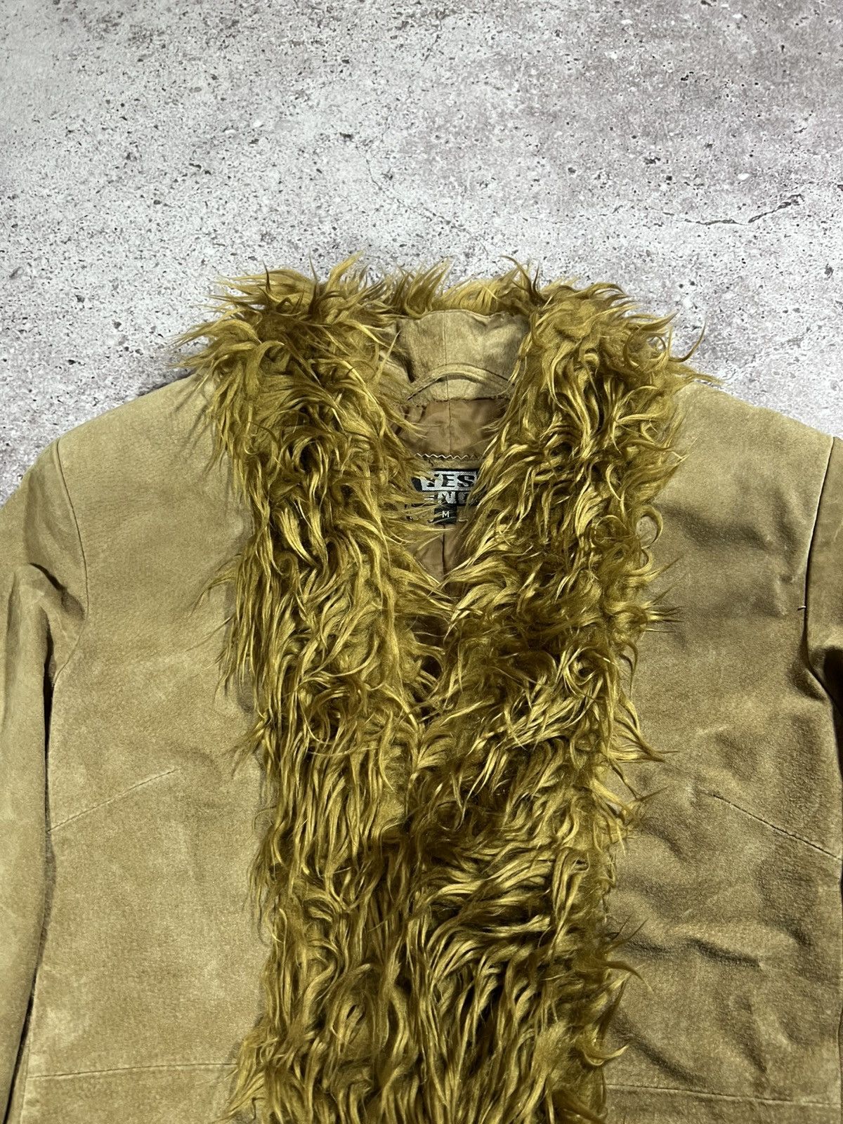 Japanese Brand 🔥Sick Y2K If Six Was Nine Style Suede Laces Up Fur Jacket Size M / US 6-8 / IT 42-44 - 5 Thumbnail