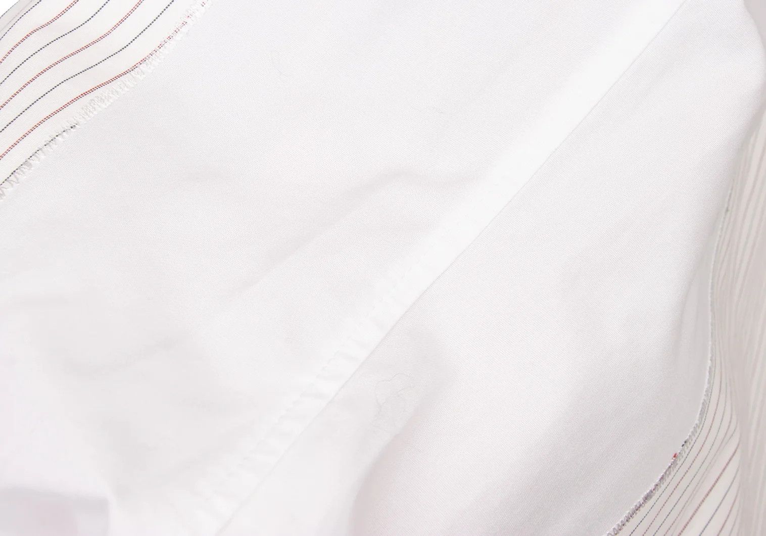 Jean Paul Gaultier Striped Panel Shirt in White, Size 48 Size US M / EU 48-50 / 2 - 15 Thumbnail