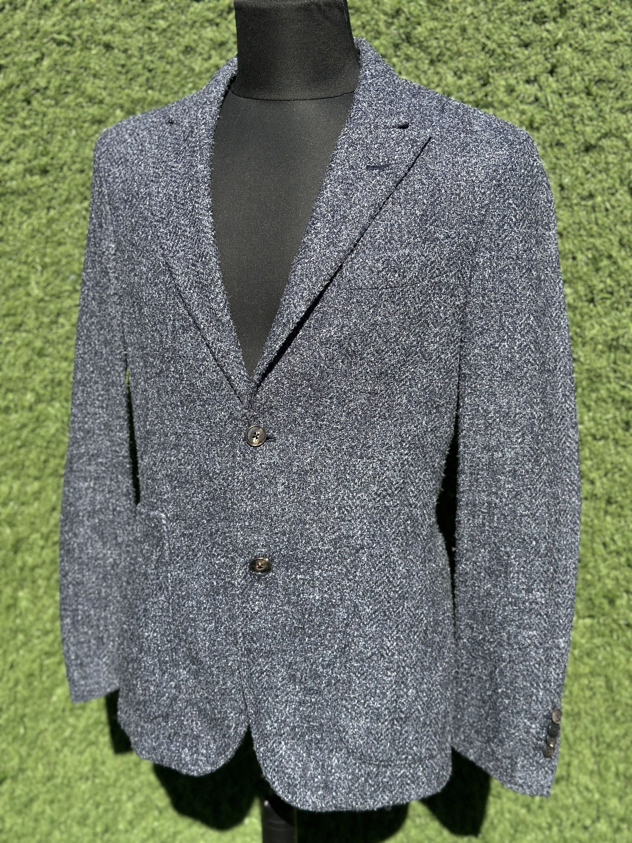 Boglioli Boglioli K-Jacket Bouclé Tweed 2 Button Patch Pockets 48R Size 48R - 12 Thumbnail