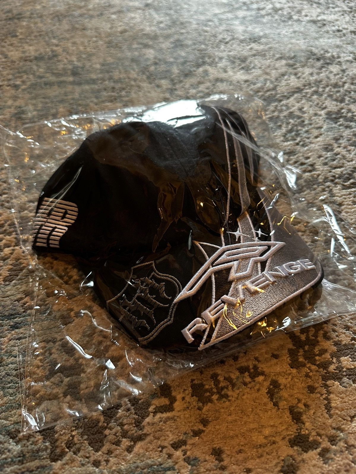 Revenge Revenge Drifter Racer Hat Black White - OS Size ONE SIZE - 1 Thumbnail