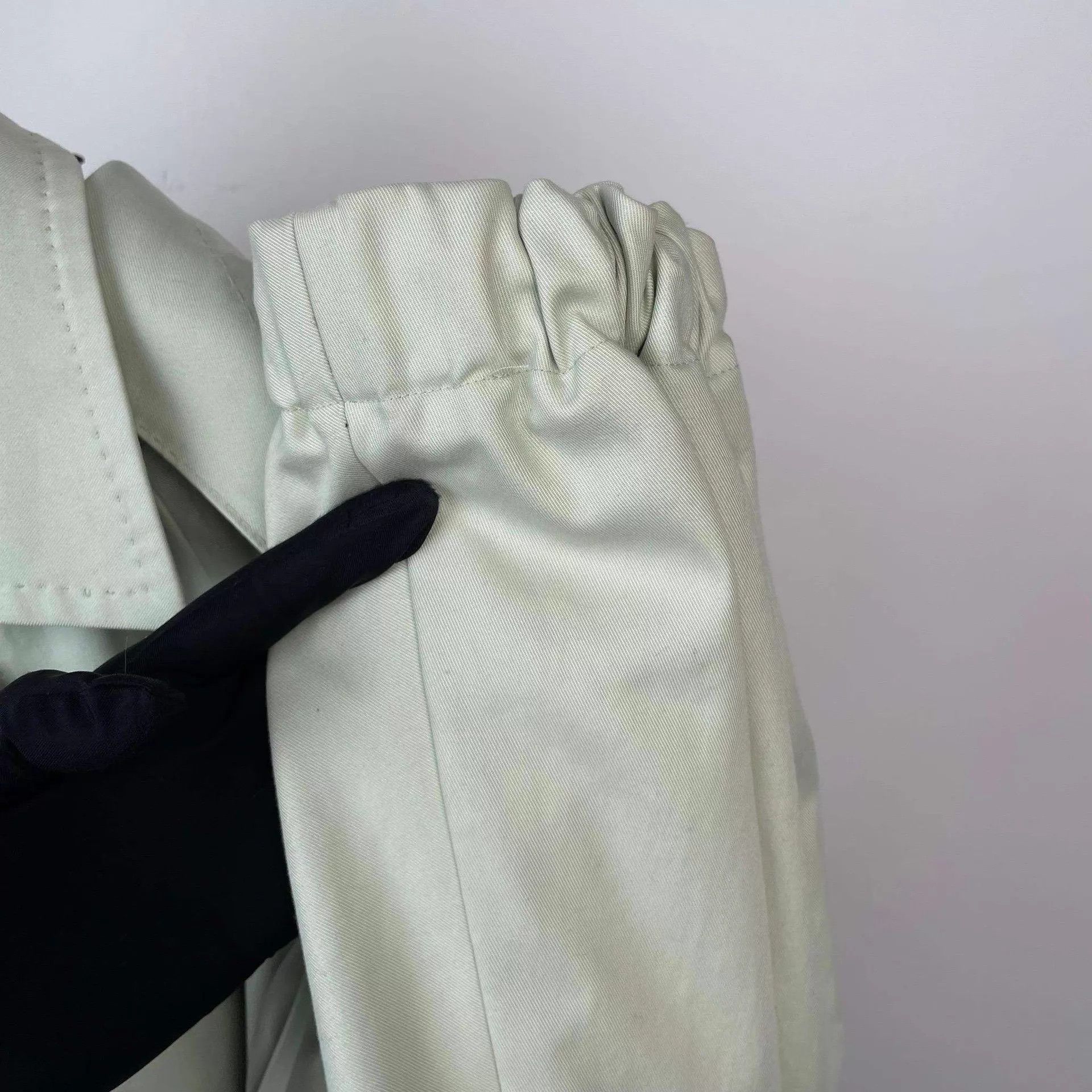 Max Mara MaxMara light green db long belted coat 38 Size S / US 4 / IT 40 - 8 Thumbnail