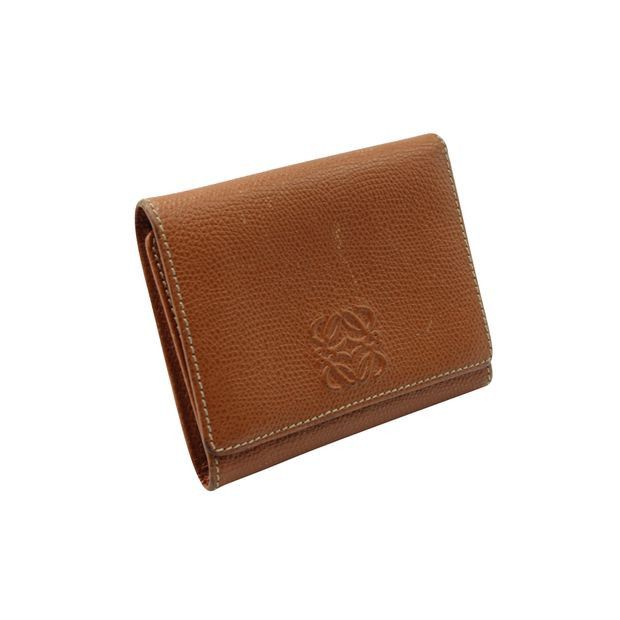 image of Loewe Brown Leather Wallet, Women's
