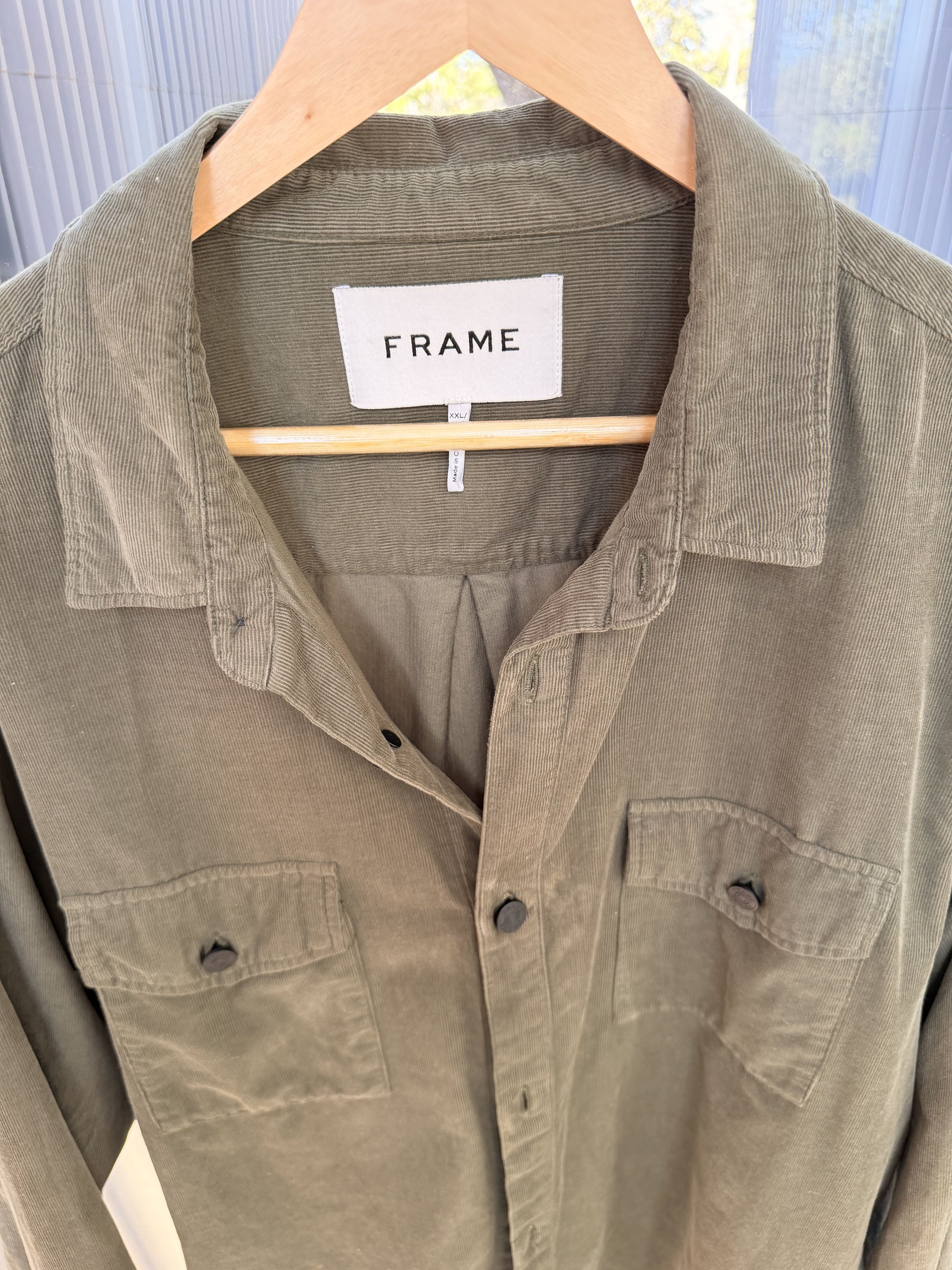 Frame Frame Corduroy Button Up Shirt Size US XXL / EU 58 / 5 - 4 Thumbnail