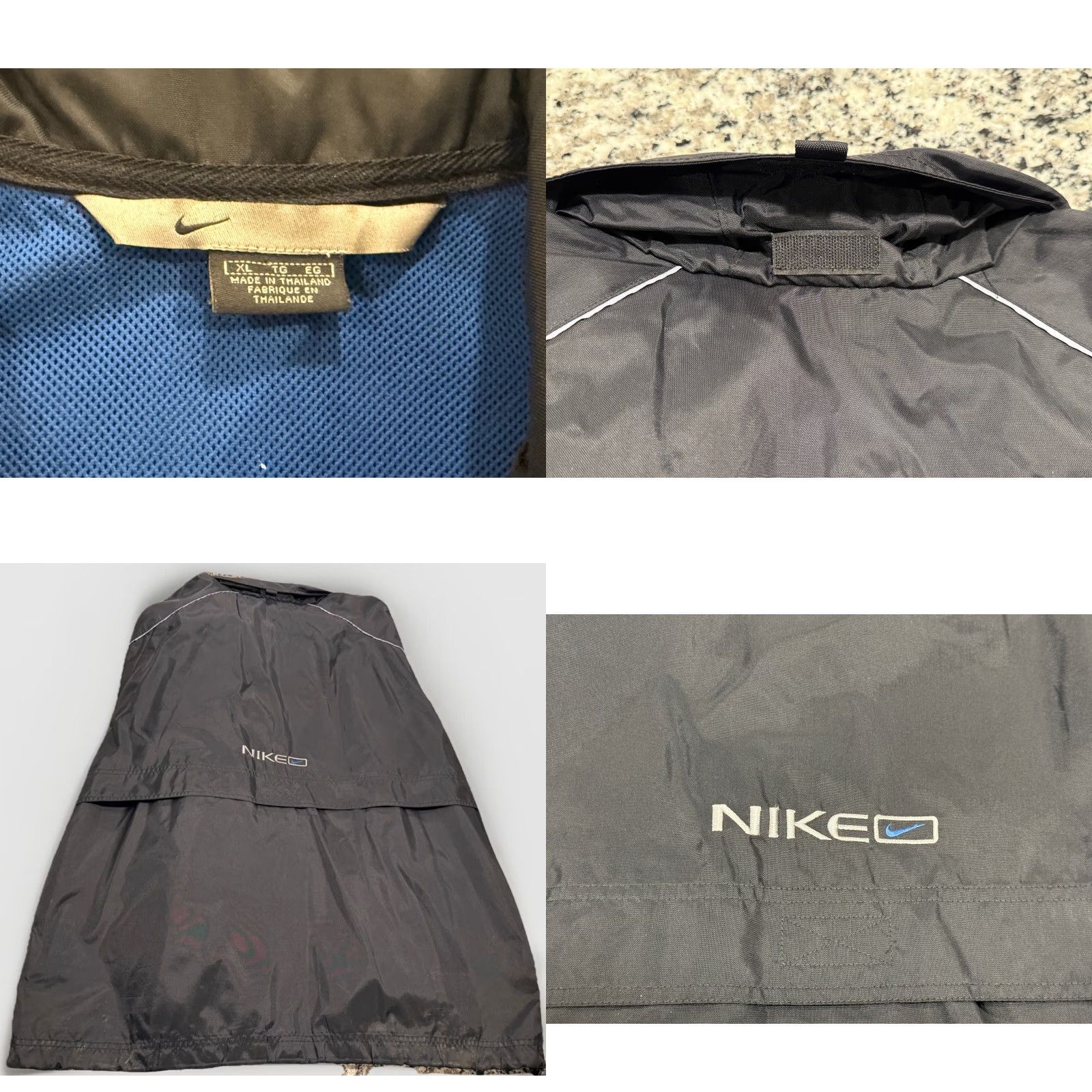 Nike VINTAGE Nike Windbreaker Mens XL Pullover Half-Zip Jacket Navy Blue 1990s Mens Size US XL / EU 56 / 4 - 8 Thumbnail