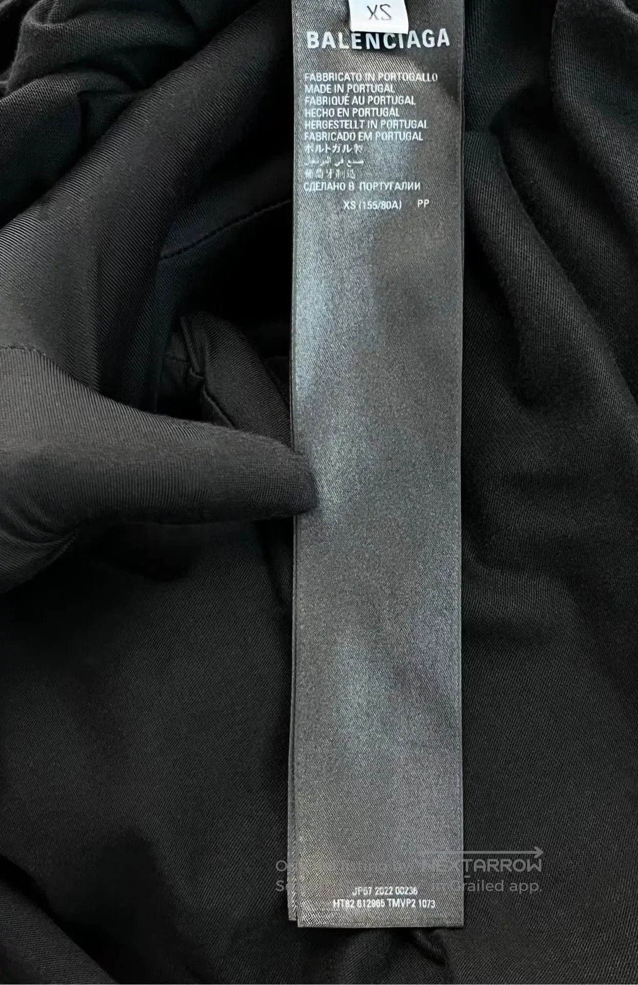 Balenciaga Balenciaga Black Diamond Double B Short-Sleeve Top. Size XS / US 0-2 / IT 36-38 - 3 Thumbnail