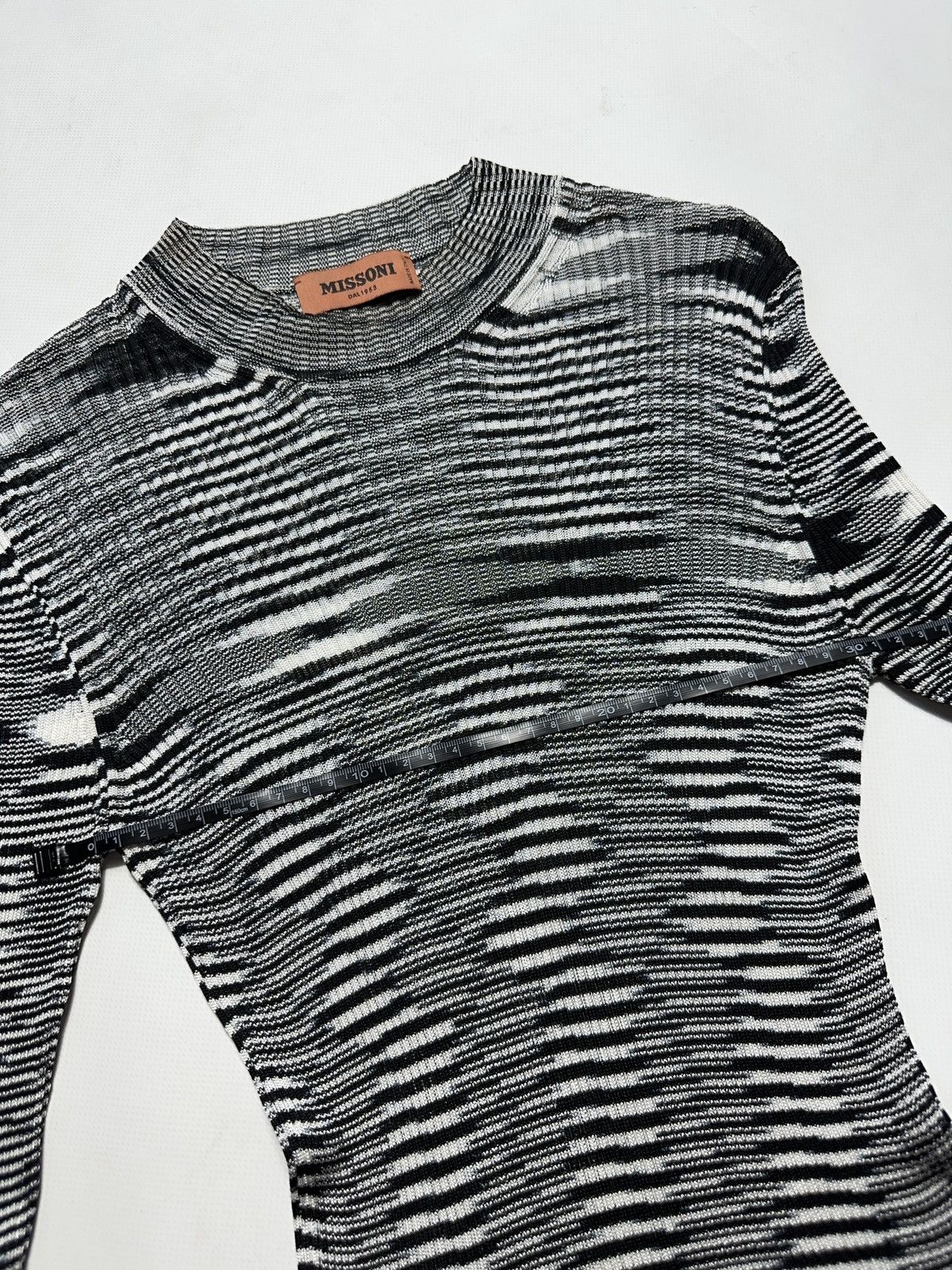 Missoni Missoni Viscose Zebra Pattern Stretchy Mesh Top Size M / US 6-8 / IT 42-44 - 9 Thumbnail