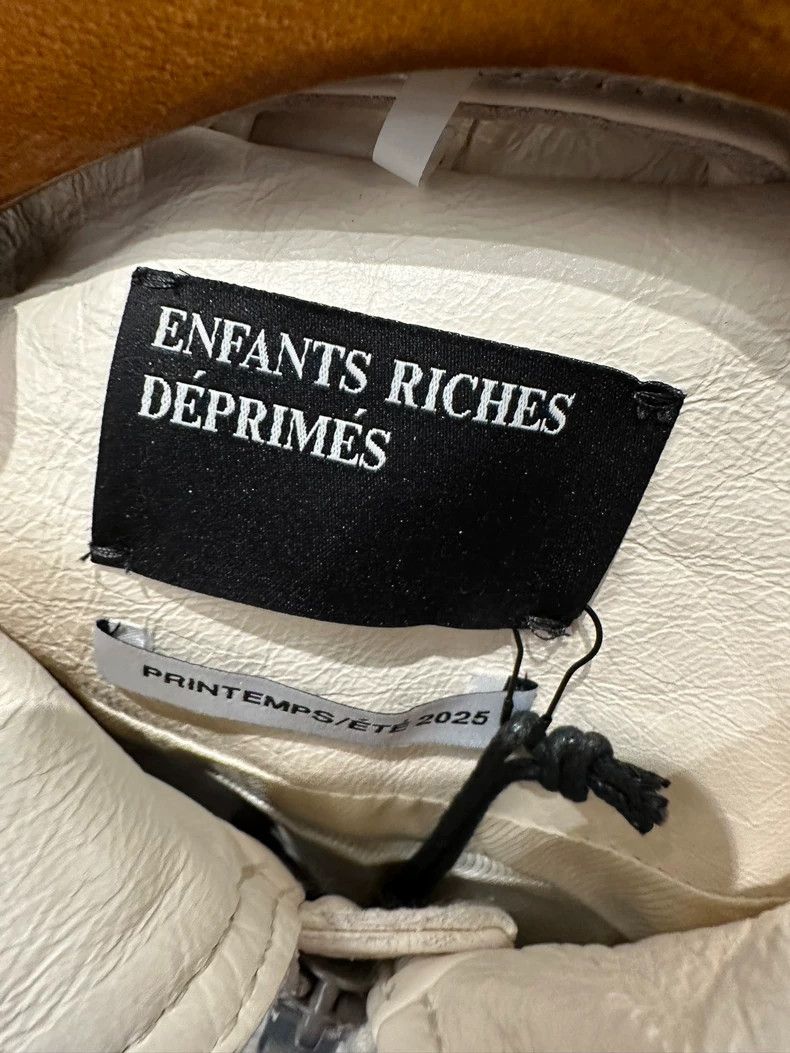 Enfants Riches Deprimes Enfants Riches Deprimes 25SS New White Bicycle Leather Jac Size US XL / EU 56 / 4 - 3 Thumbnail
