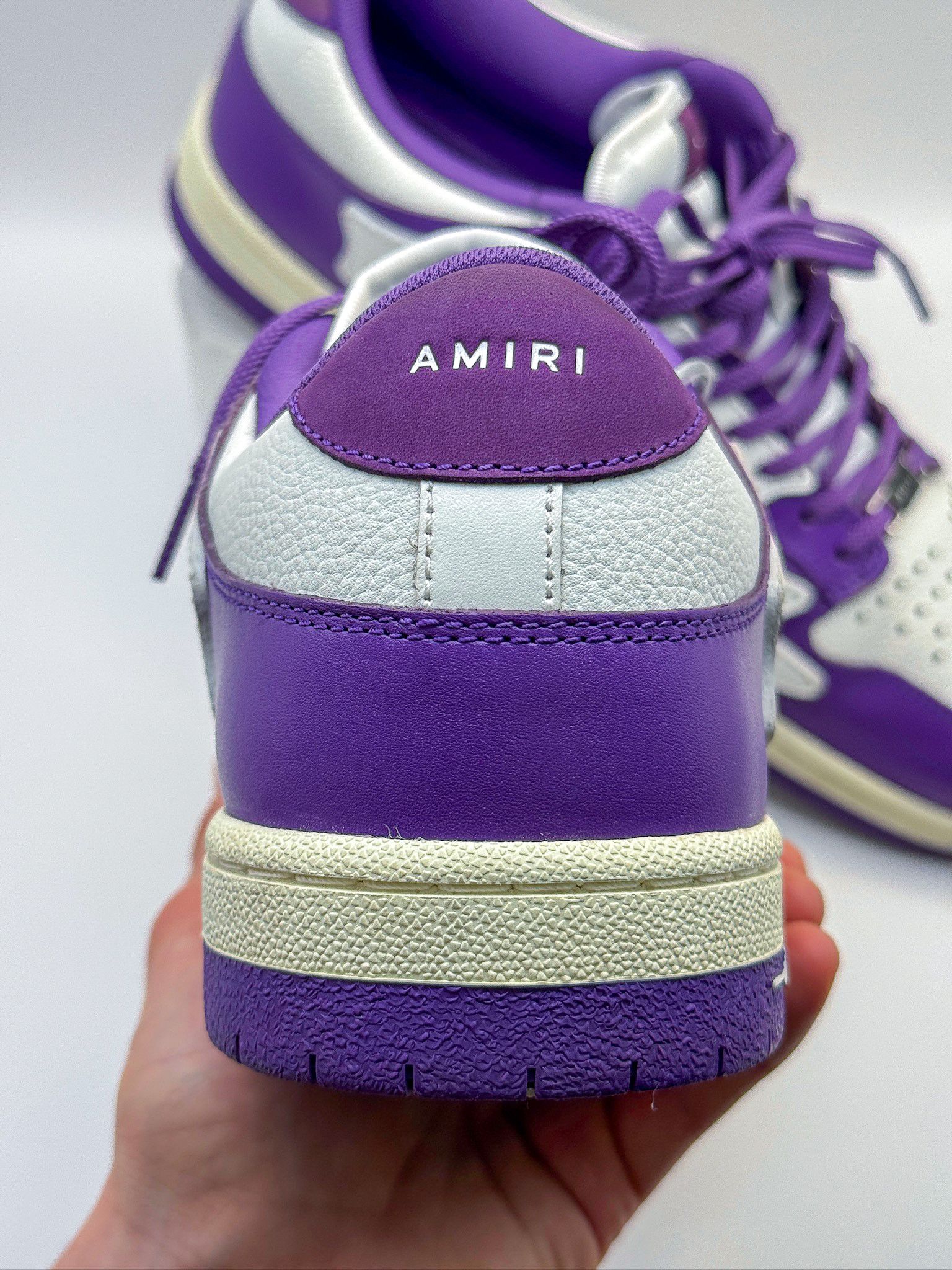 Amiri AMIRI Skel Top Low "Purple White" 2022 Skeleton Bones Size US 13 / EU 46 - 5 Thumbnail
