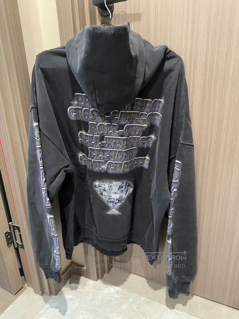 Balenciaga Balenciaga Letter Logo Printed Hooded Long Sleeve Sweater Size US M / EU 48-50 / 2 - 2 Thumbnail