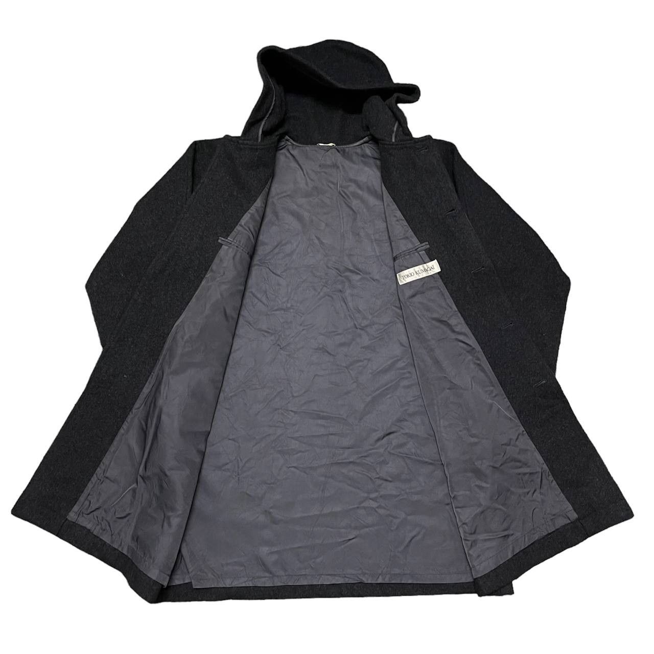 Tokio Kumagai Vintage Tokio Kumagai Wool Kimono Hooded Coat Yohji Yamamoto Size US M / EU 48-50 / 2 - 8 Thumbnail