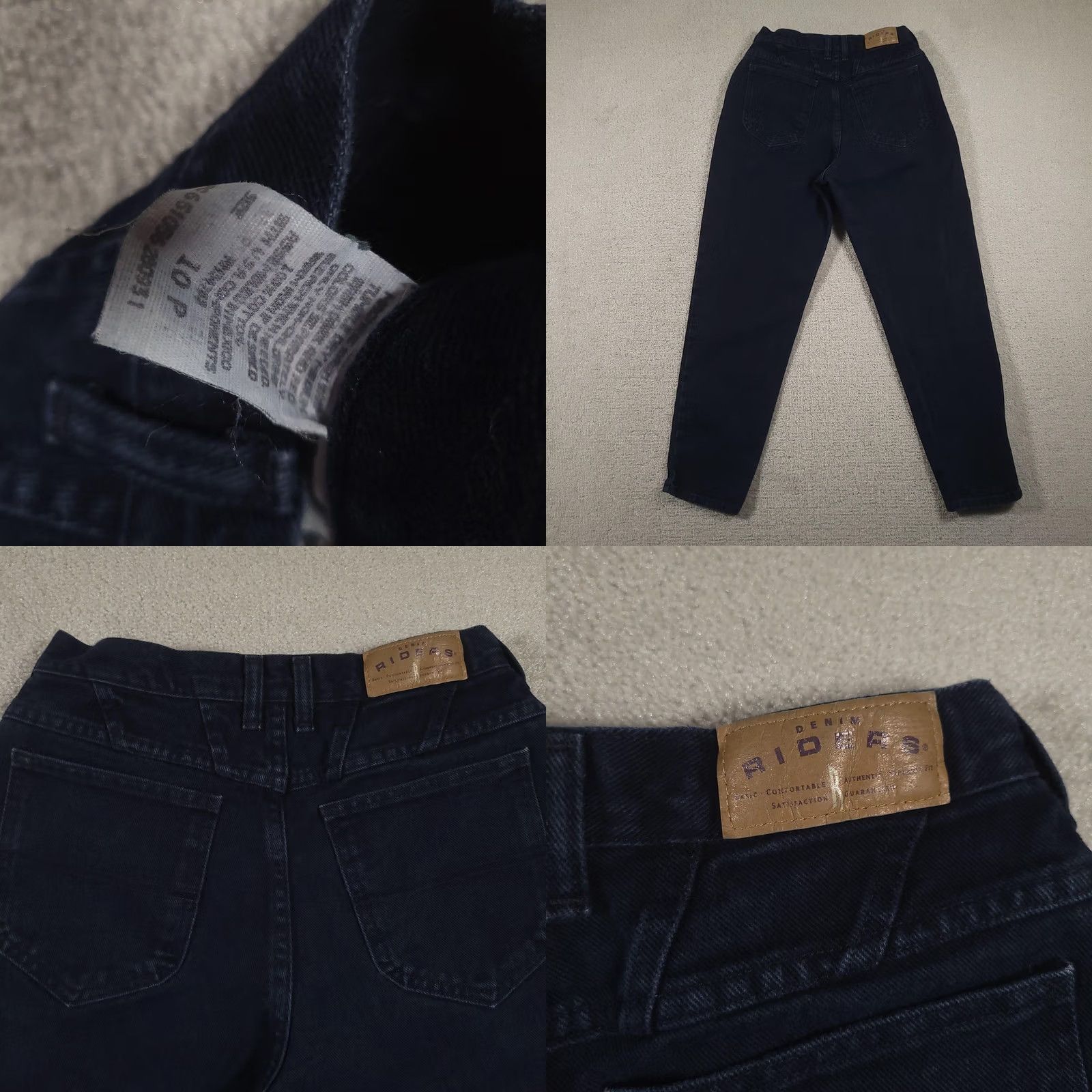 Vintage VINTAGE Lee Riders Jeans Womens 10P Dark Wash High Rise Tapered Leg Mom Denim Womens Jeans Size 32" / US 10 / IT 46 - 8 Thumbnail