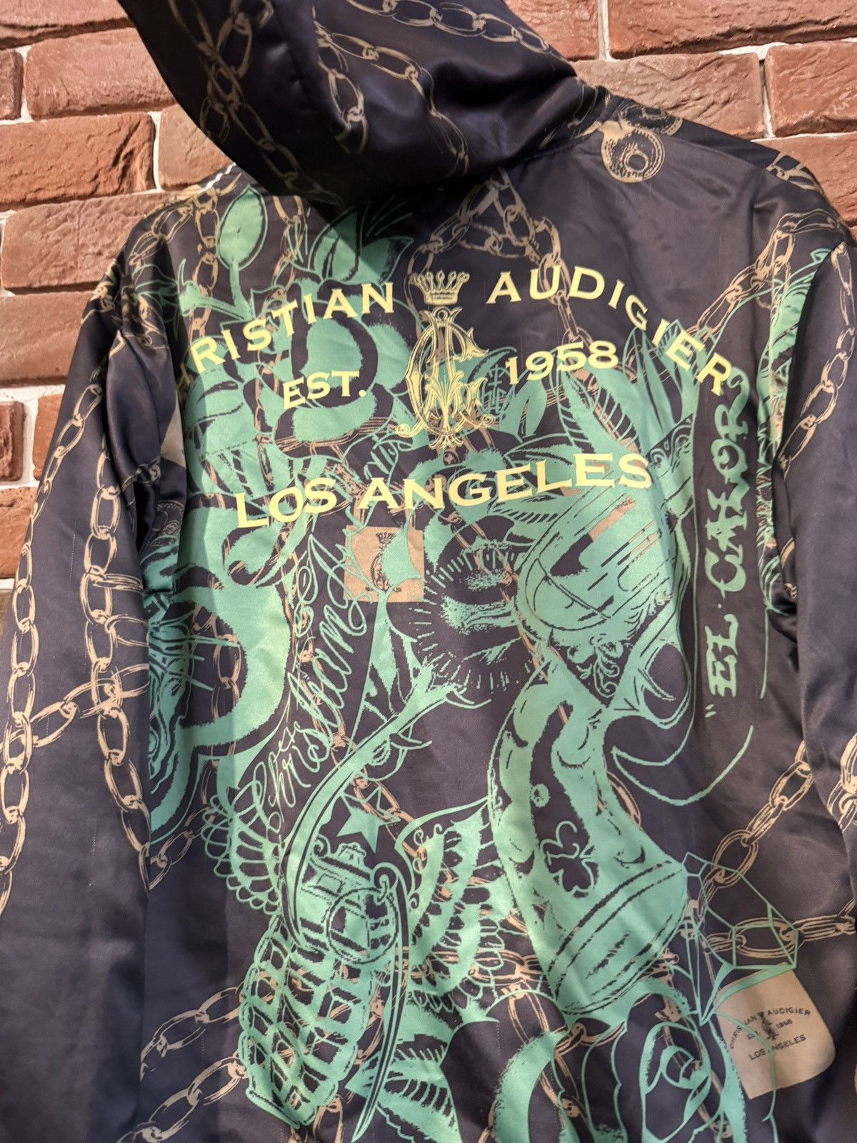 Christian Audigier Rare Vintage Christian Audigier Reversible Aerosmith Hoodie Size US M / EU 48-50 / 2 - 15 Thumbnail